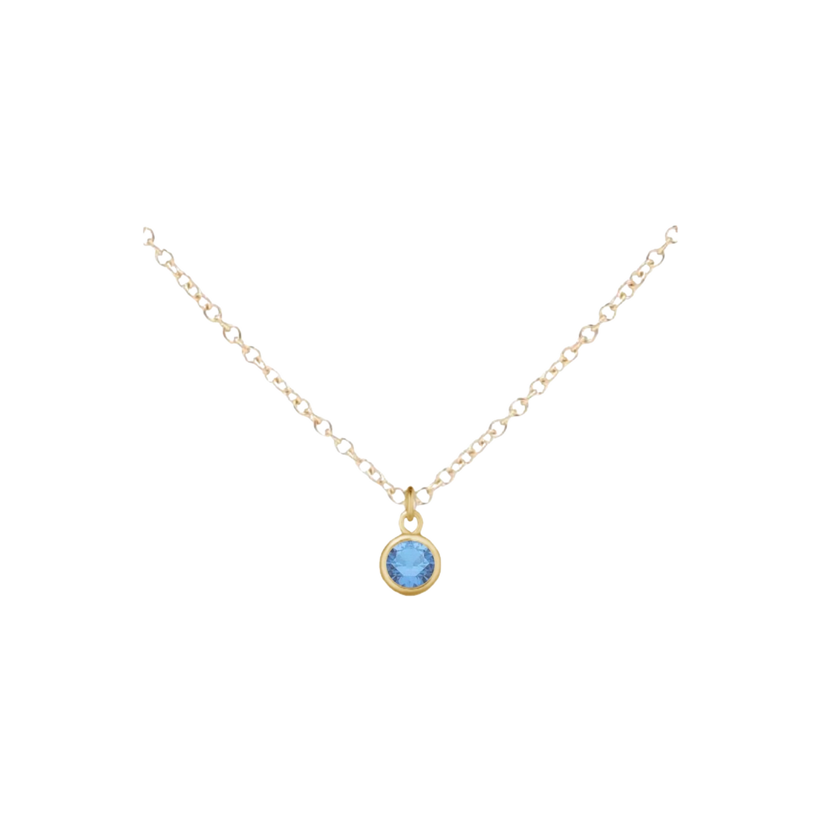 Gold Birthstone Necklace