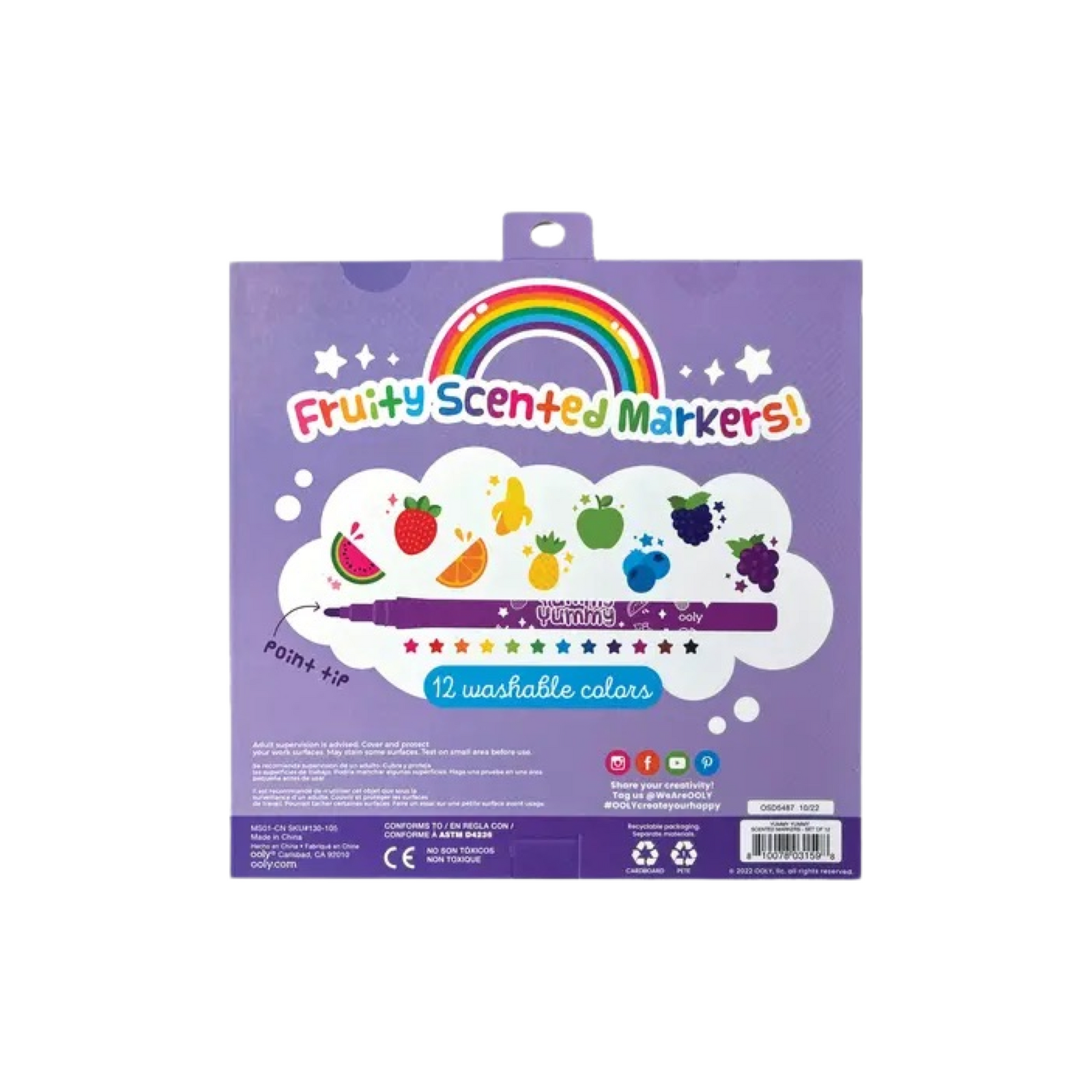 Yummy Yummy Fruit Scented Markers