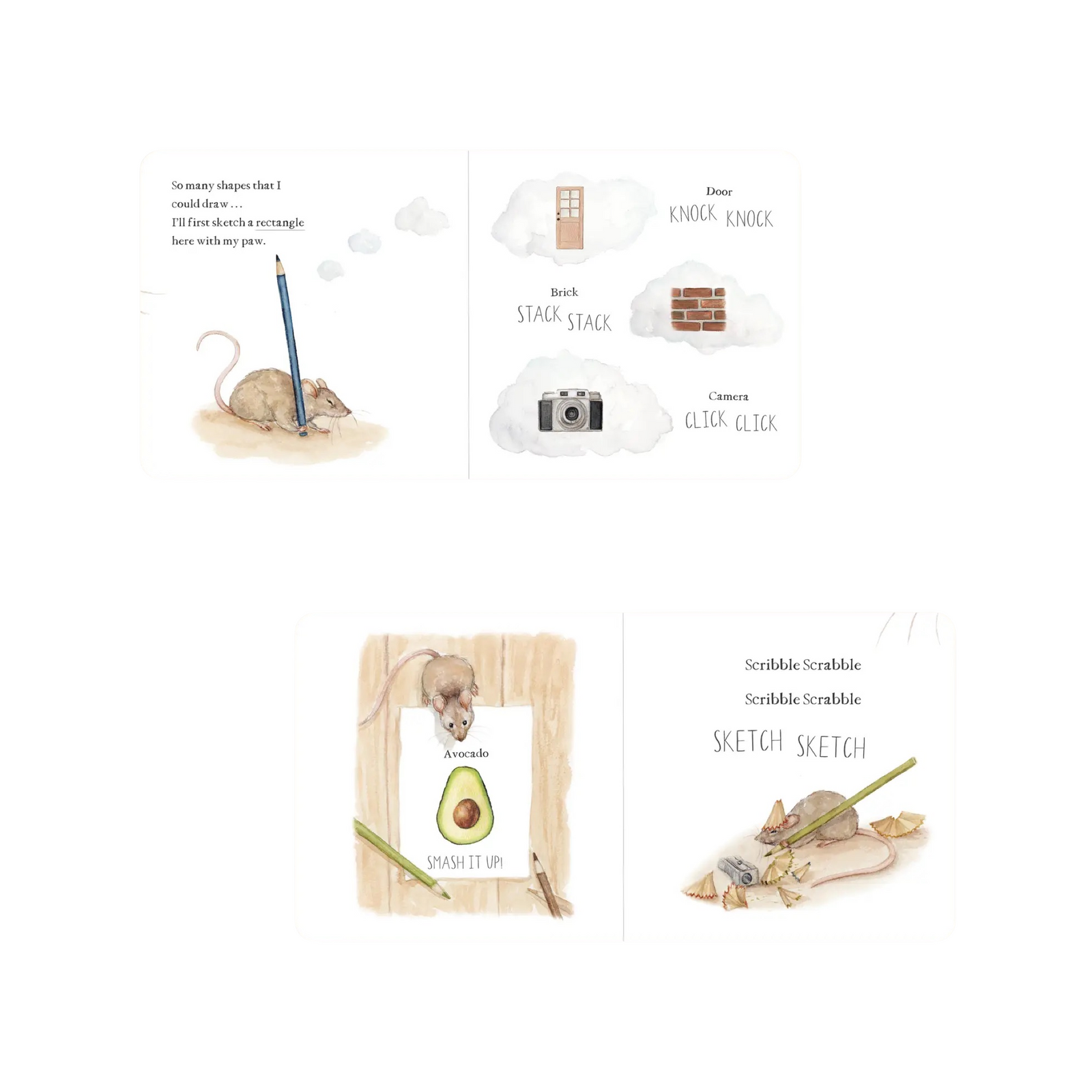 Scribble Scrabble First Words Board Book