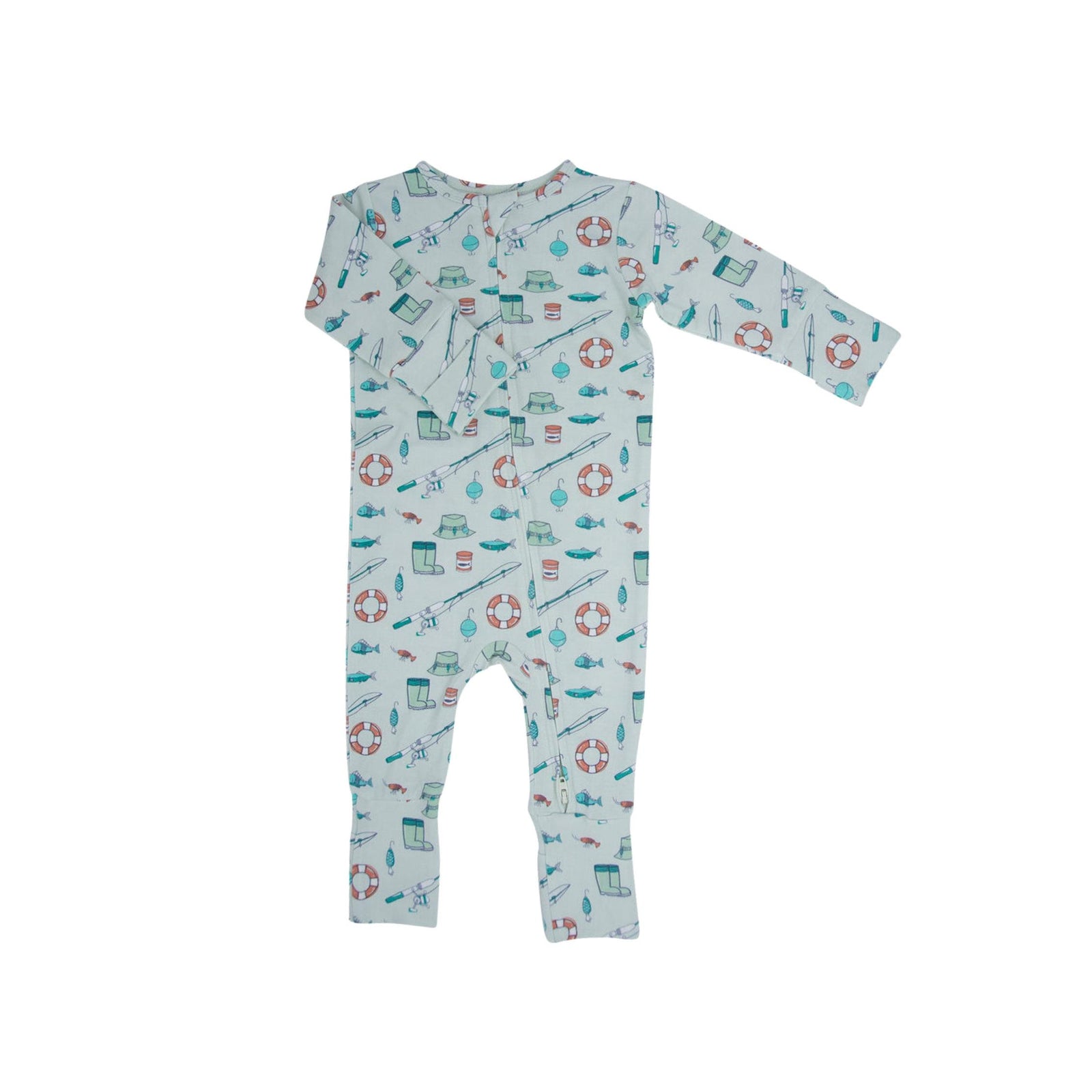 Cast A Line 2-Way Zipper Convertible Romper