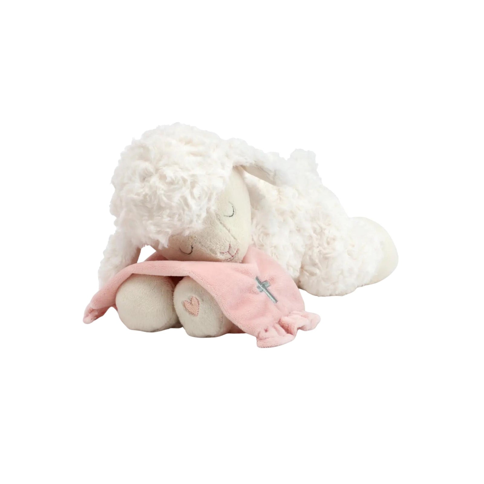 Pink Goodnight Prayer Plush Talking Lamb