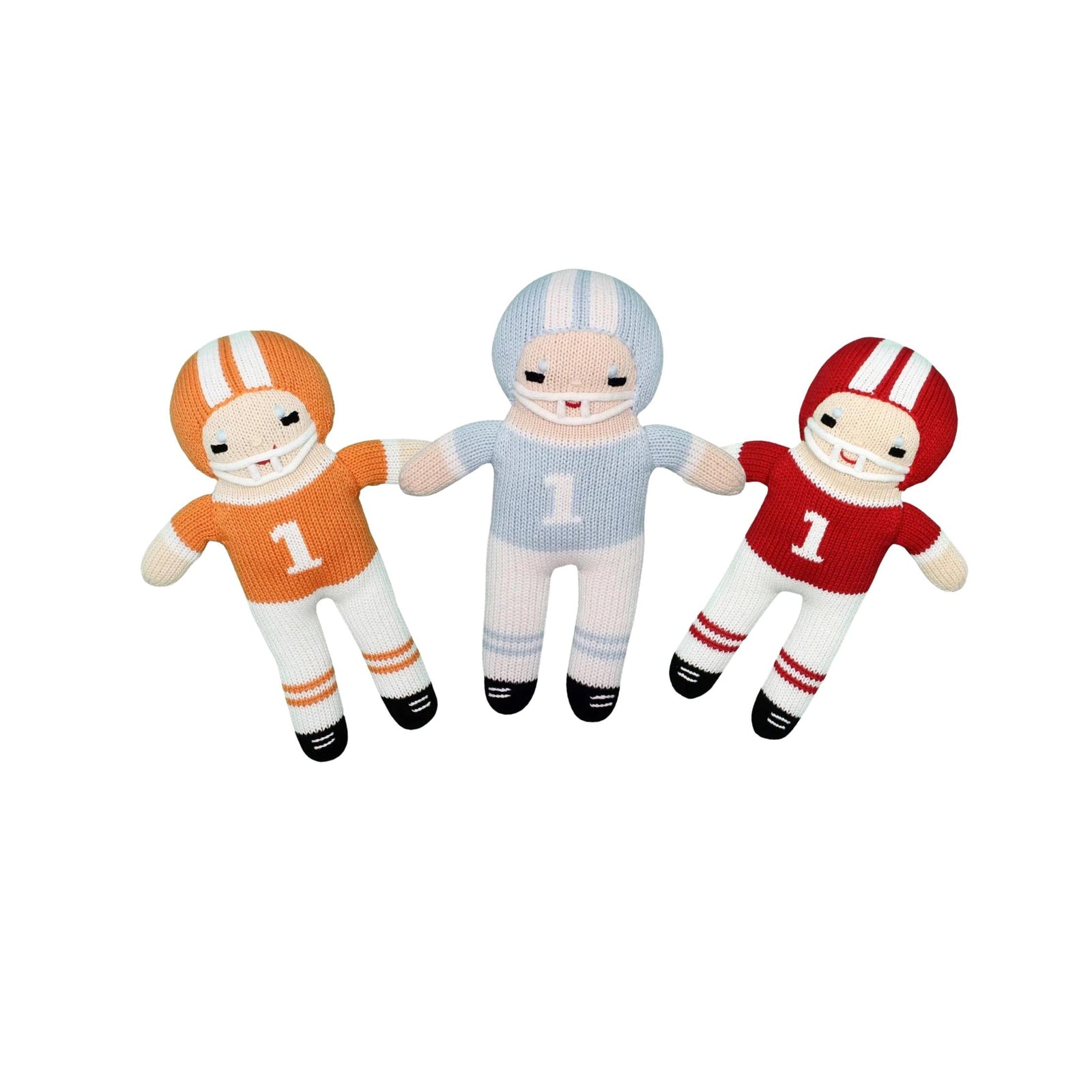 Knit Football Player Dolls