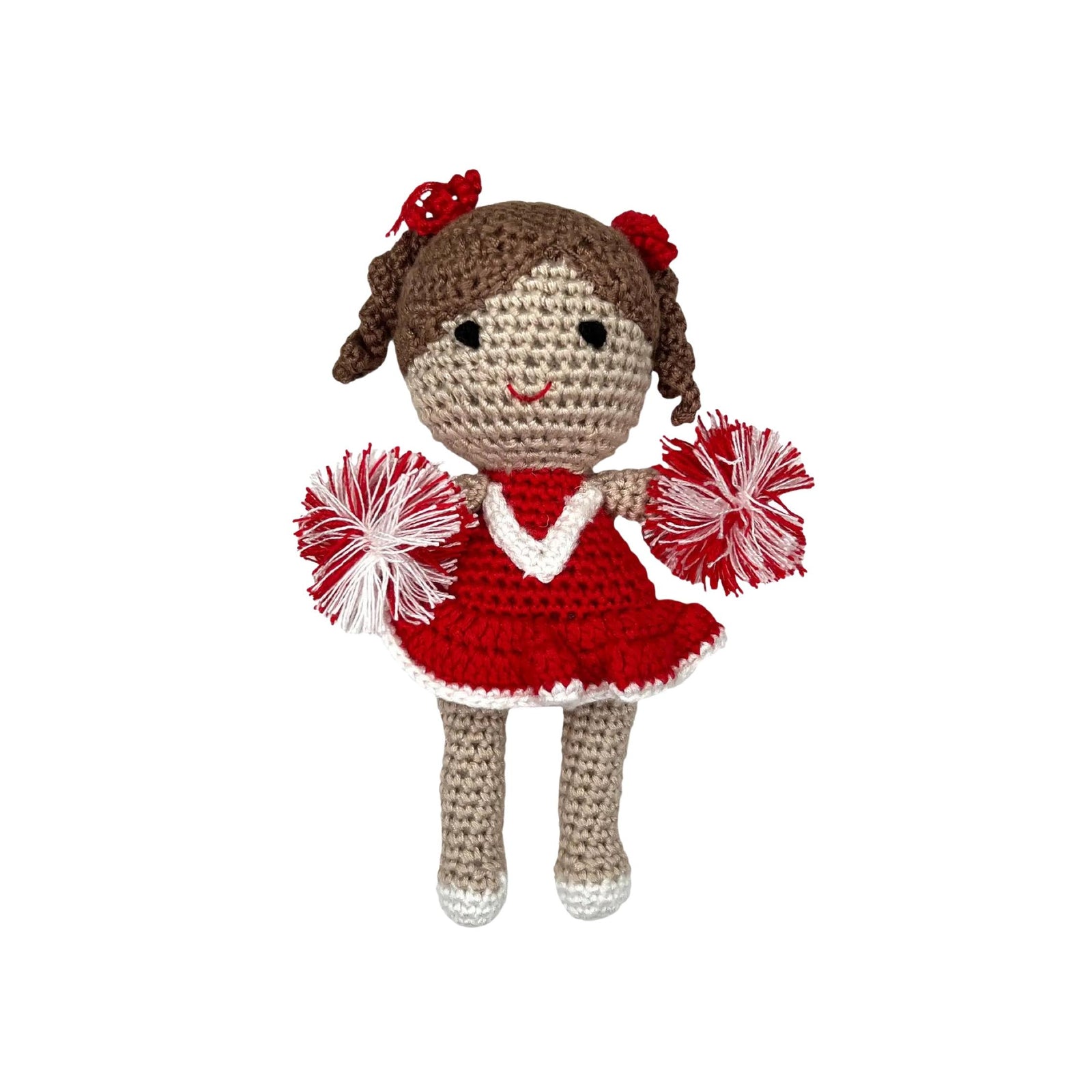 Crochet Cheerleader Bamboo Rattles