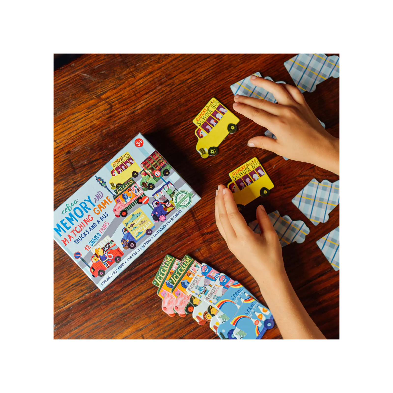 Trucks & A Bus Little Memory & Matching Game