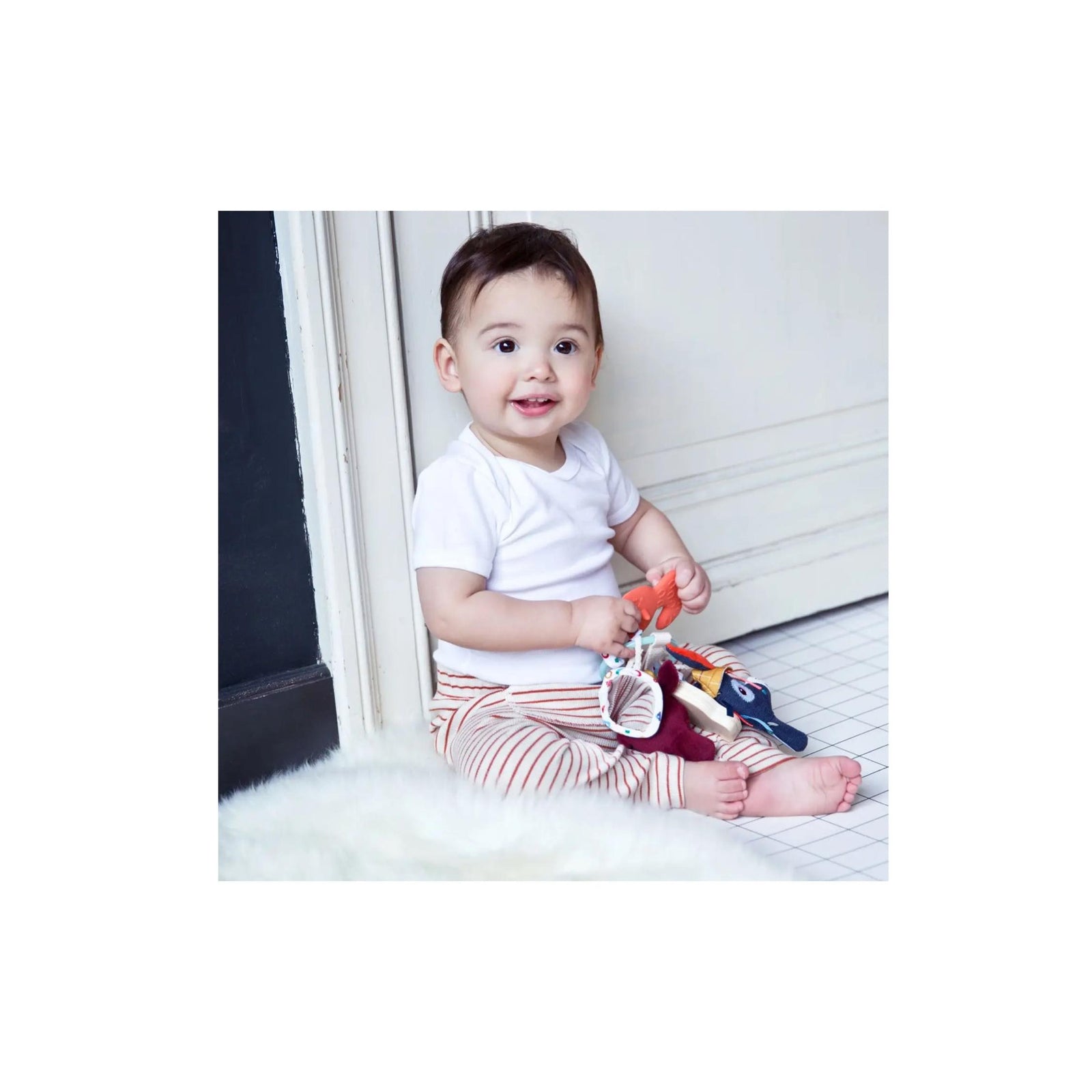 Farm Sensory Teething Keyring