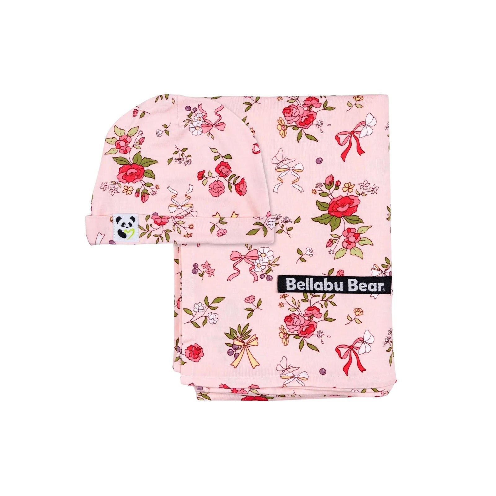 Bamboo Swaddle + Beanie Hat Sets