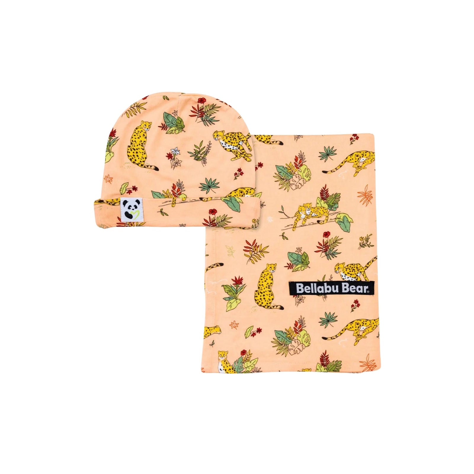 Bamboo Swaddle + Beanie Hat Sets