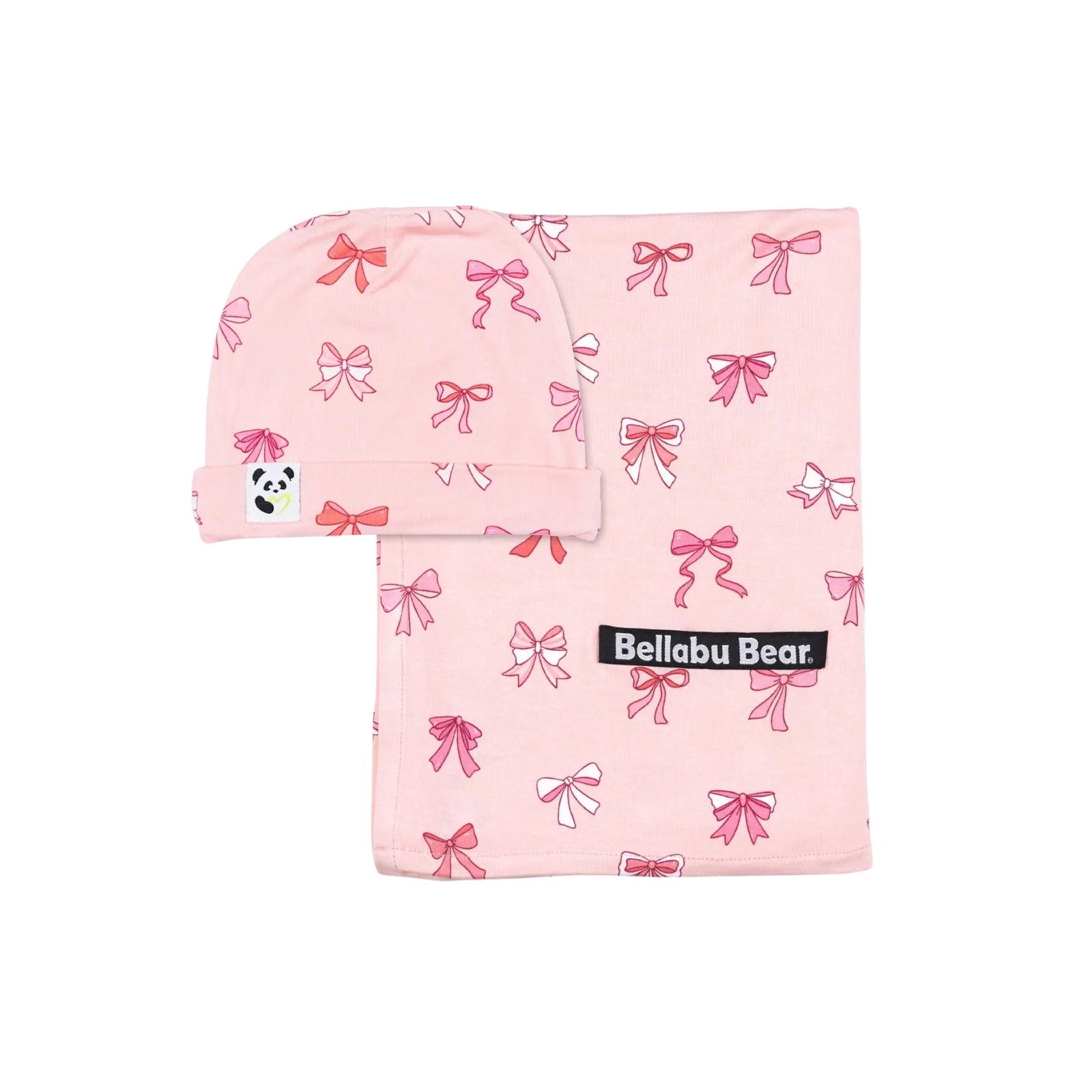 Bamboo Swaddle + Beanie Hat Sets