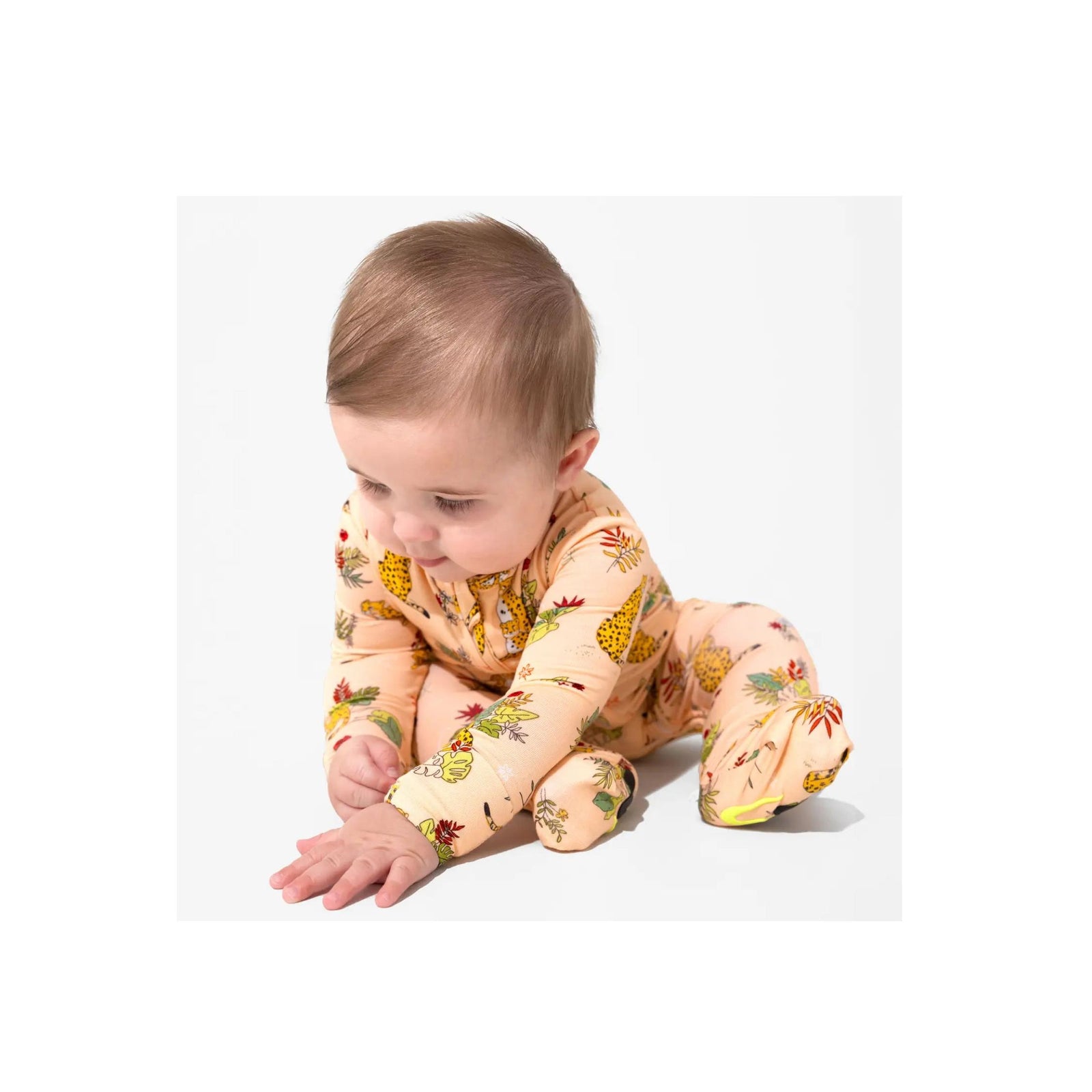 Pounce in Paradise Cheetah Bamboo Convertible Romper