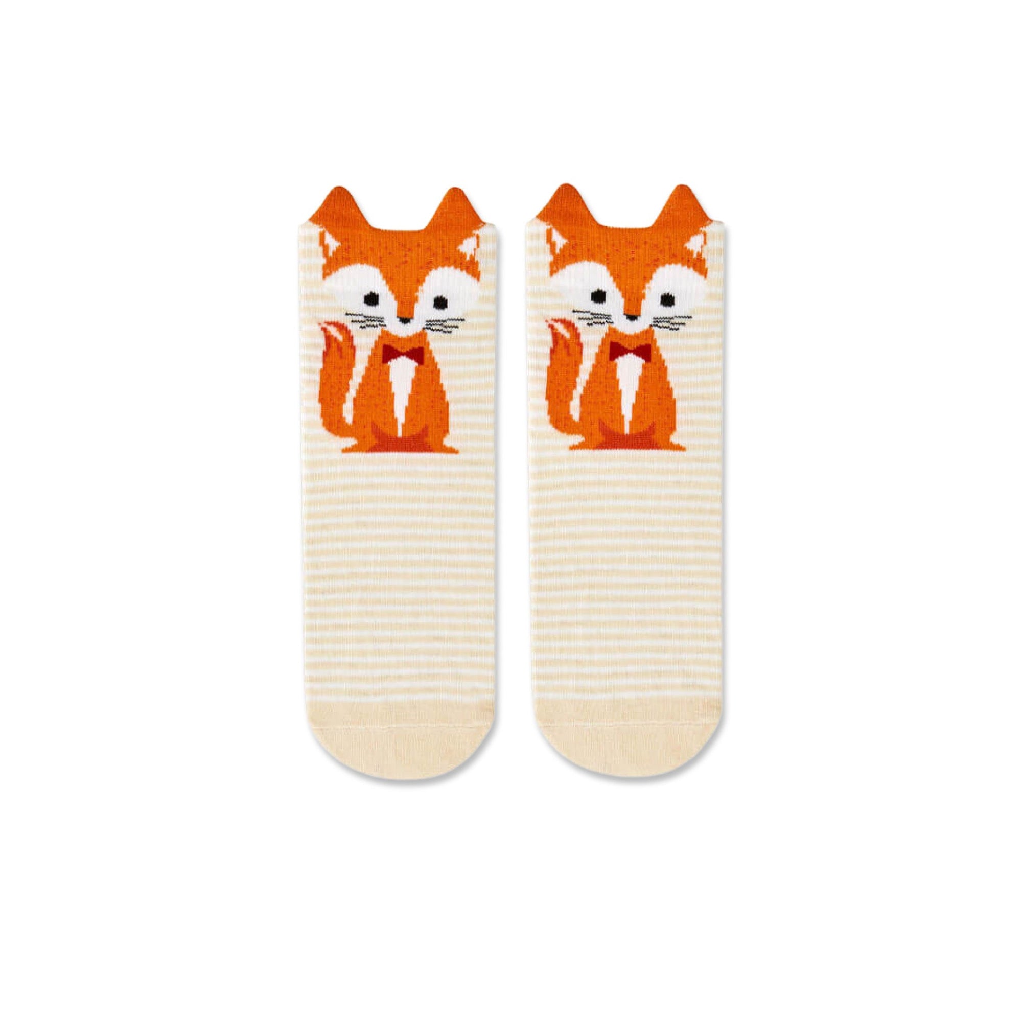 Kids 3D Stripe Fox Socks