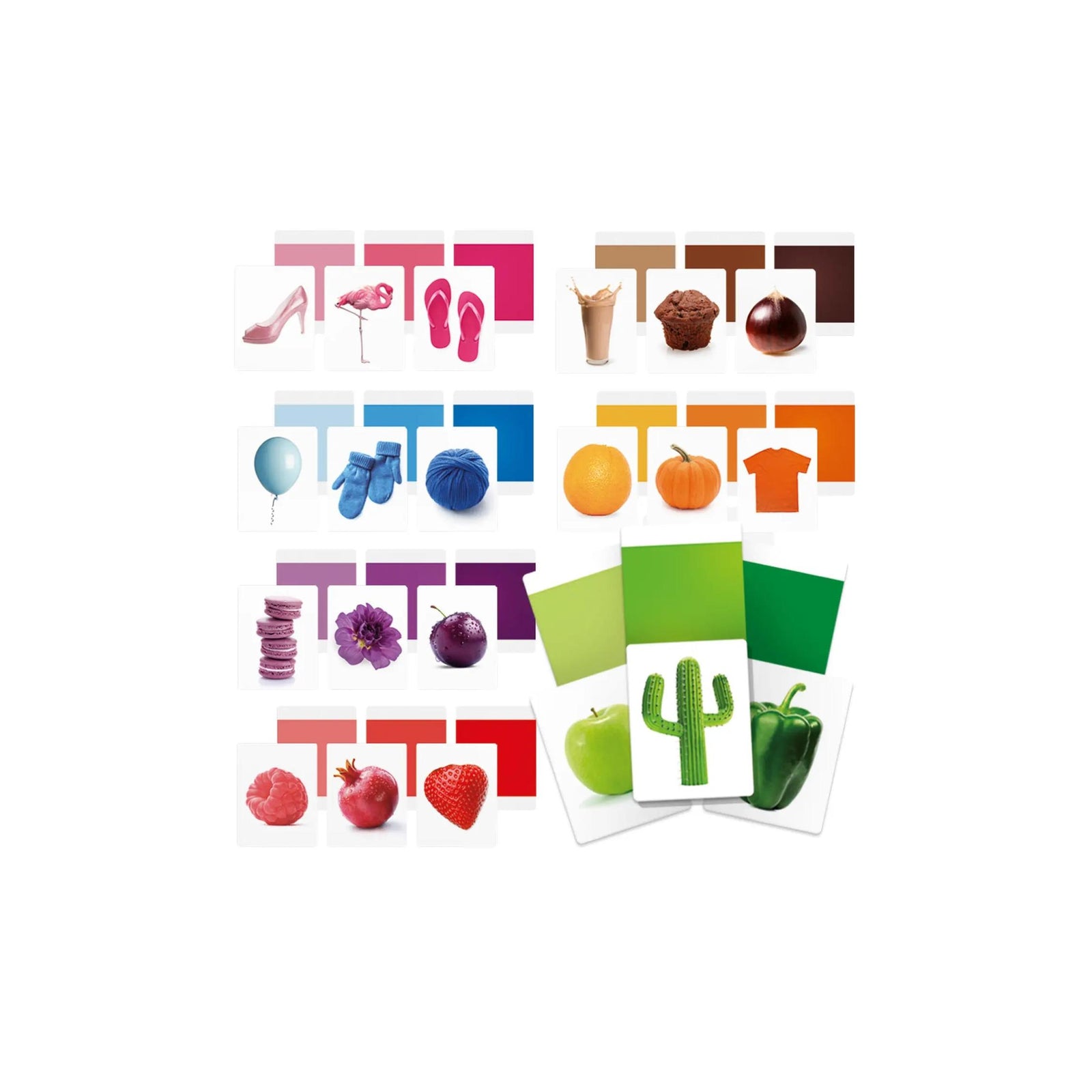 Color Montessori Educational Flash Cards