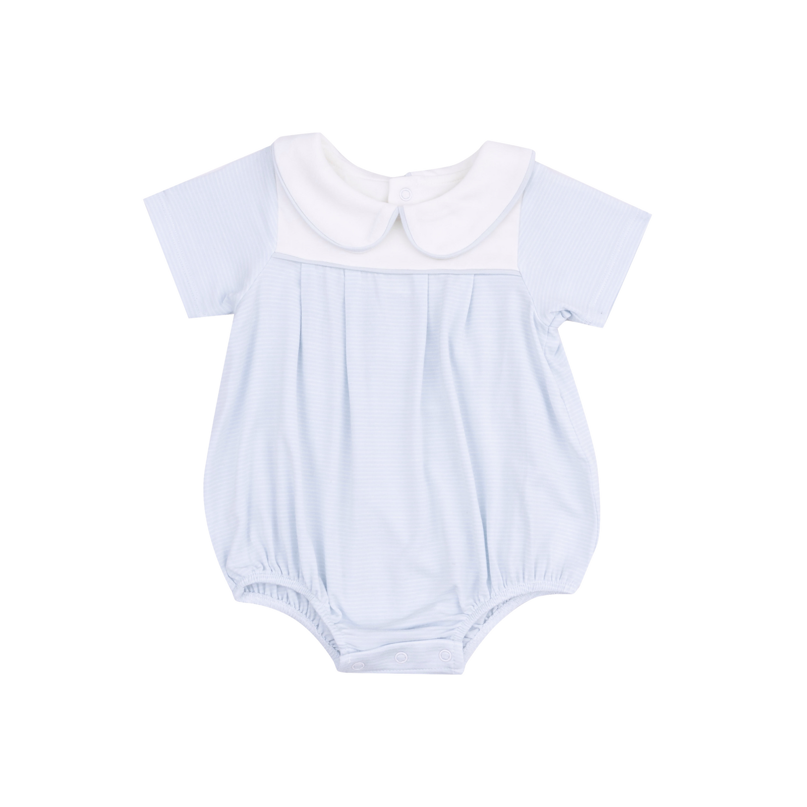 Stripe Classic Box Pleat Bubble Romper