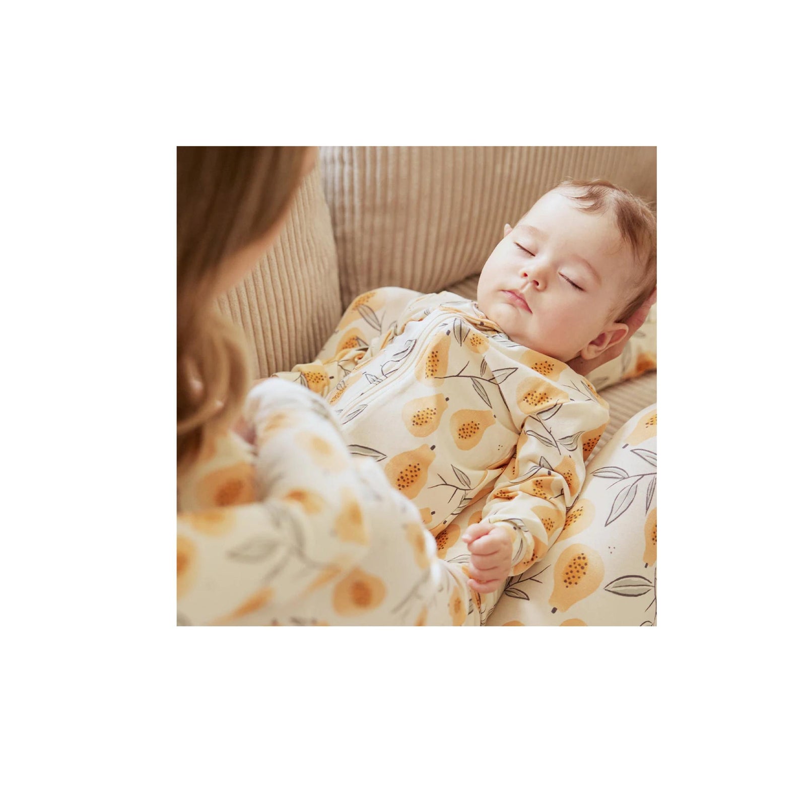 Papaya Print Jersey Footie