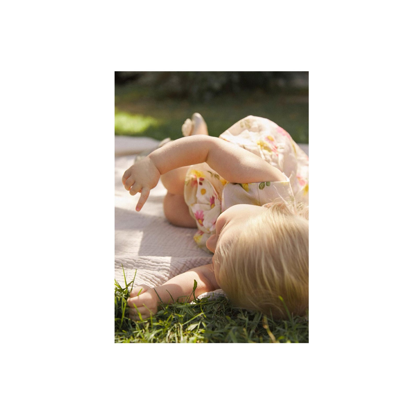 Linen & Cotton Summer Floral Dress