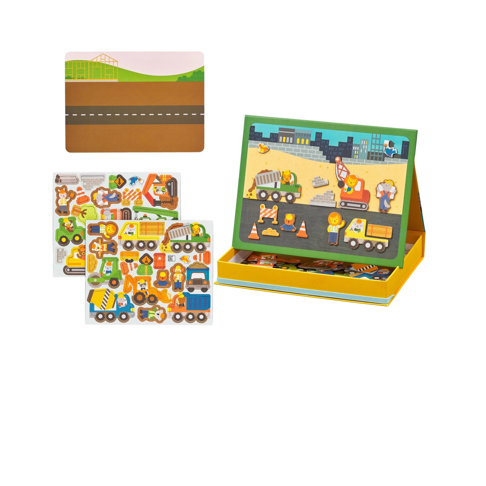 Magnetic Play Scene Construction Site