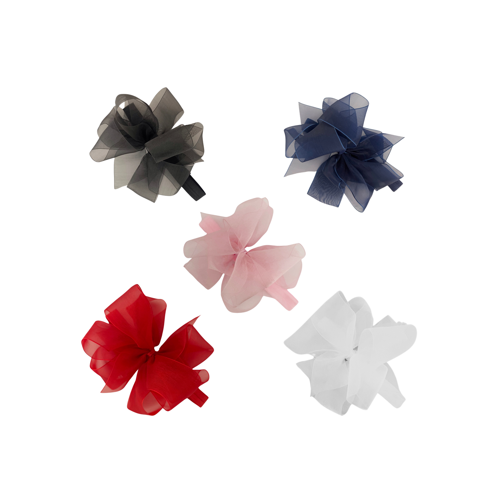 Medium Organza Double Bow Headband