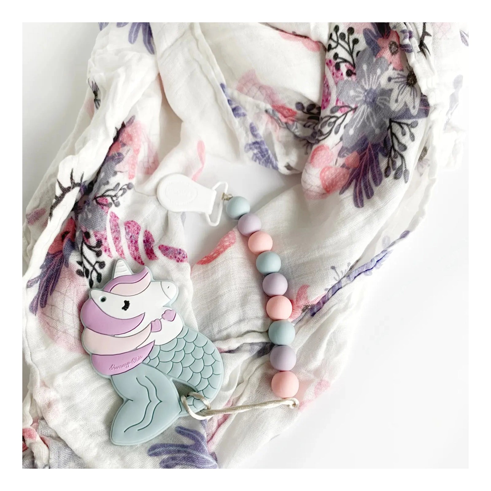 Mermicorn Teether with Clip