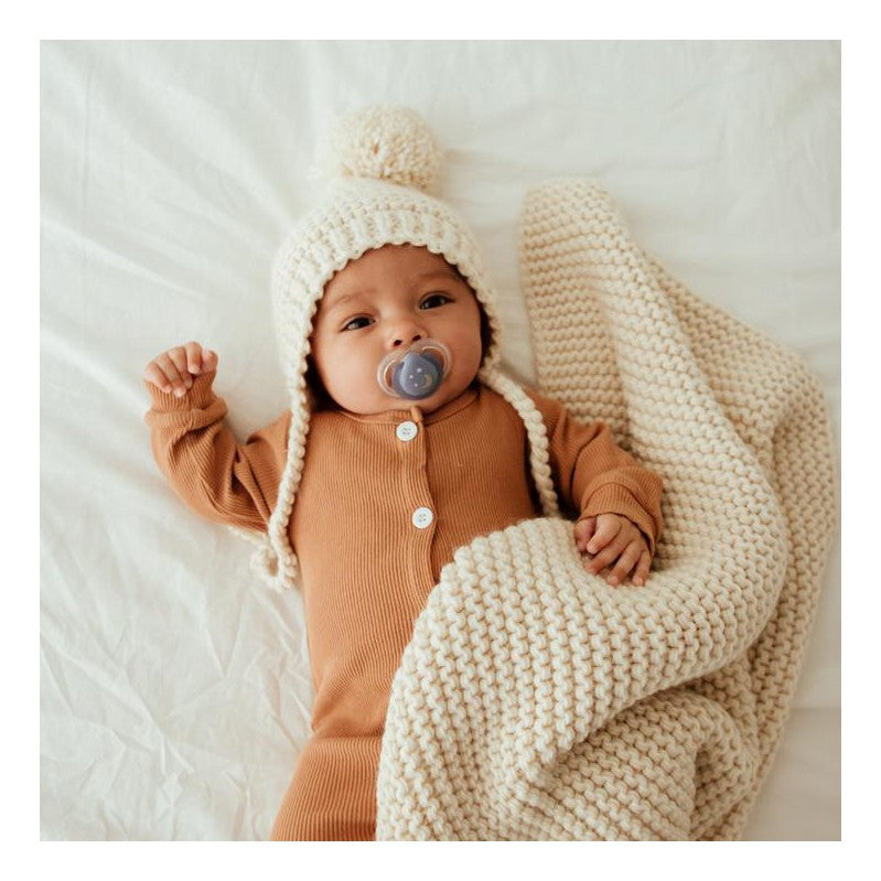 Natural Garter Stitch Bonnet