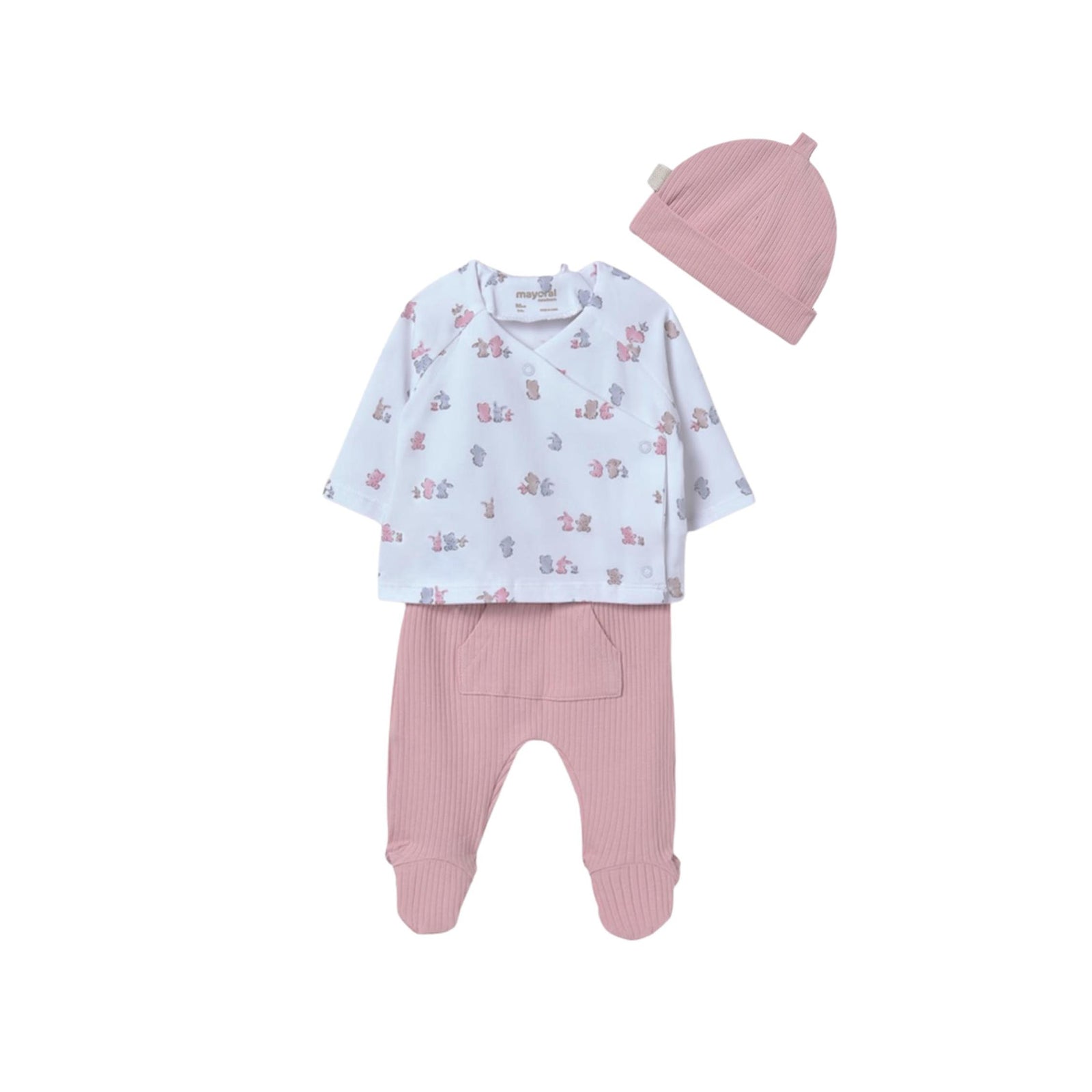 Newborn Layette 3-Piece Footie Sets