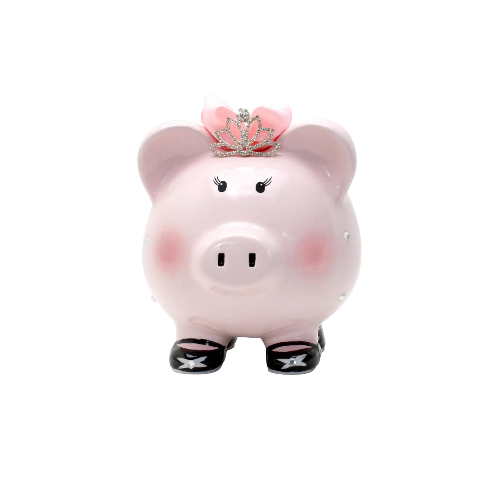 Pink Princess Pig Porcelain Piggy Bank