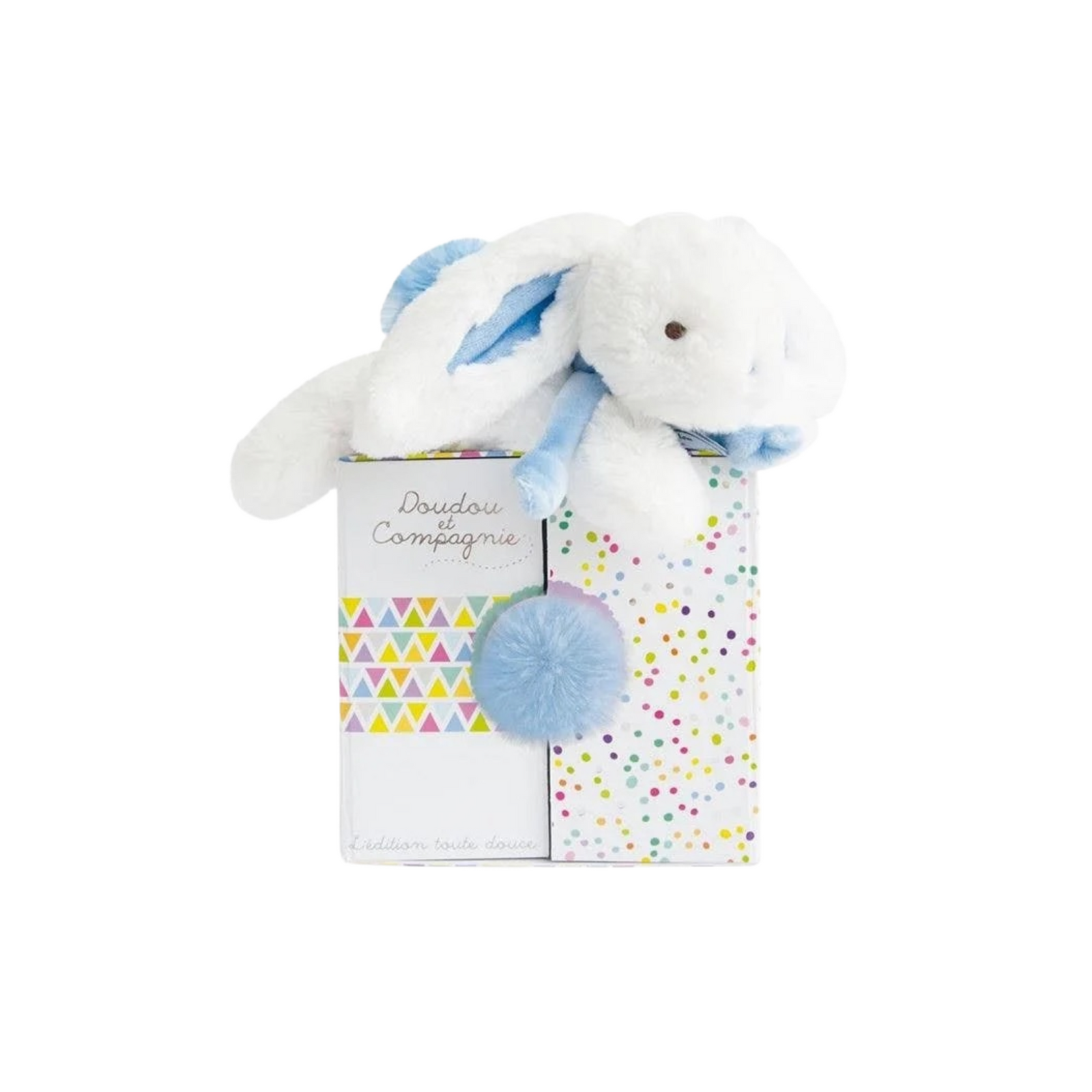 Plush Bunny With Pom Pom Tail