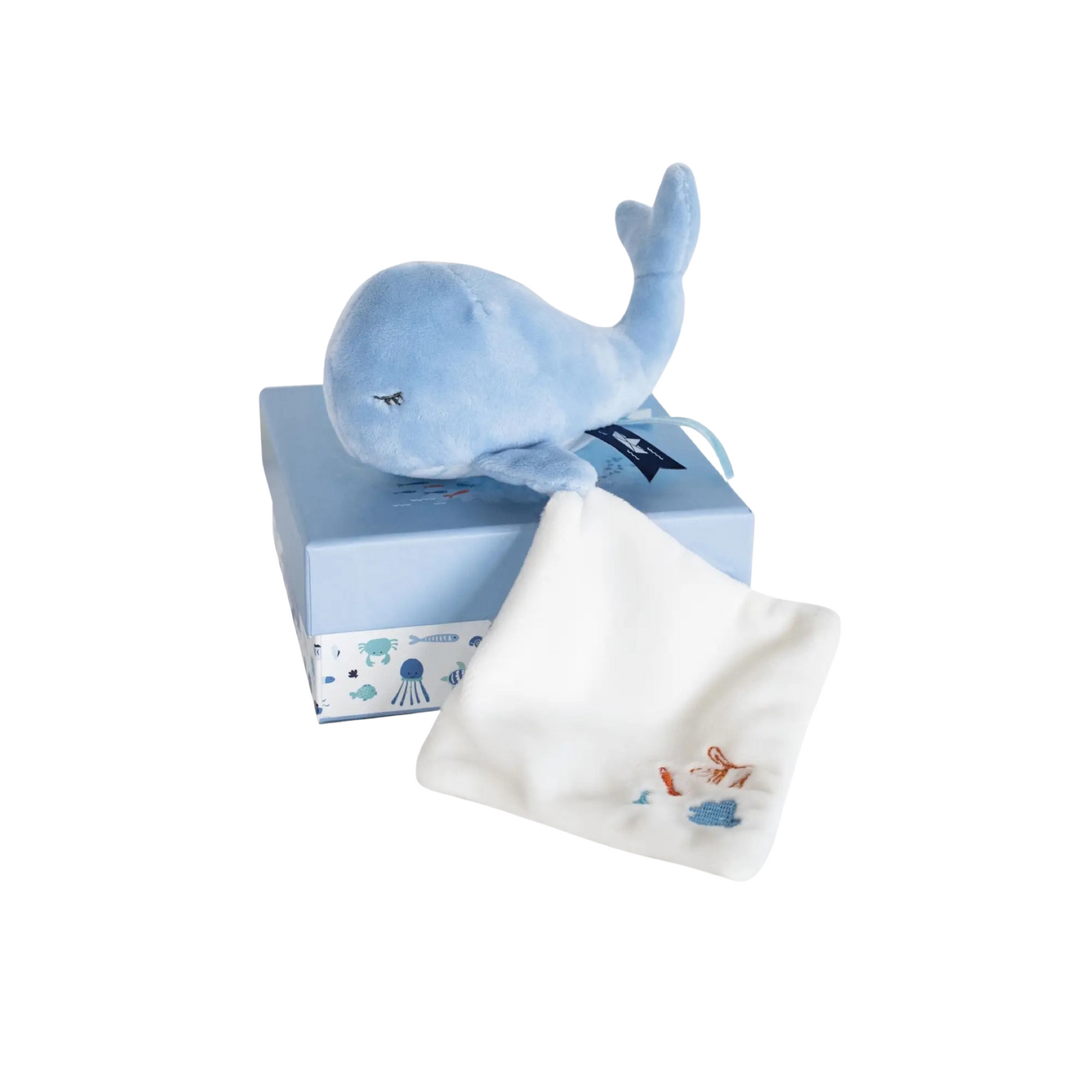 Plush Whale with Doudou Blanket
