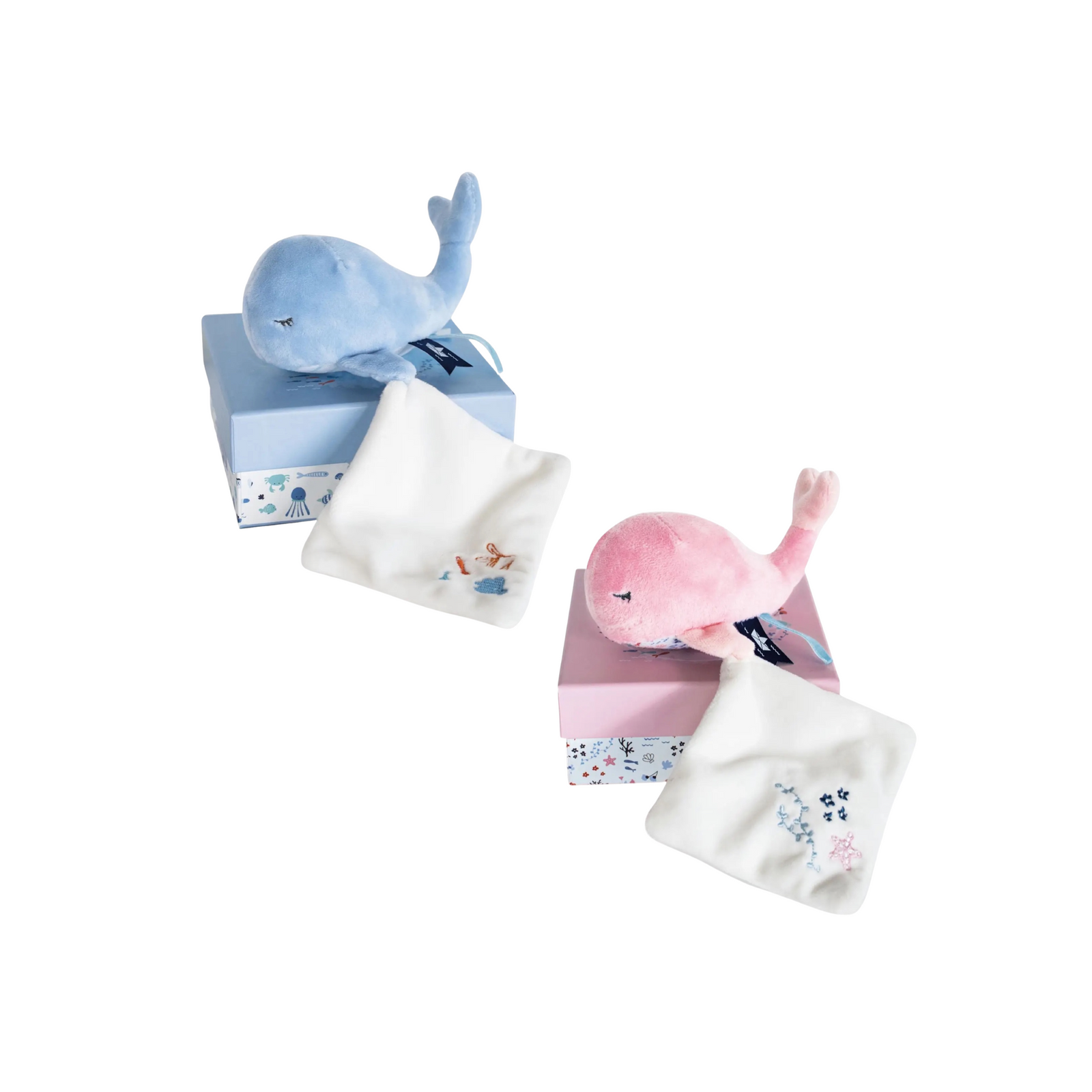 Plush Whale with Doudou Blanket