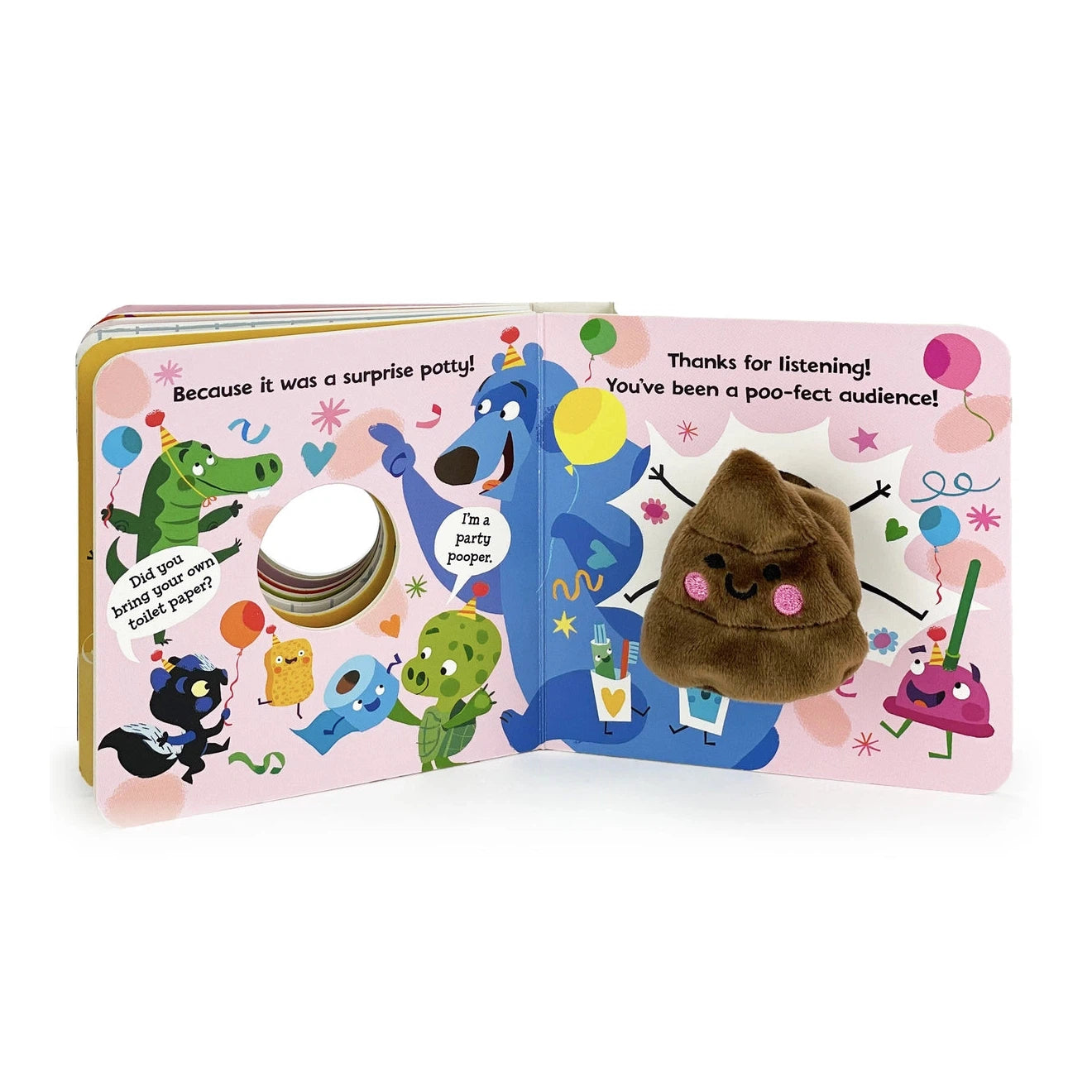 Poop Plush Finger Puppet Board Book