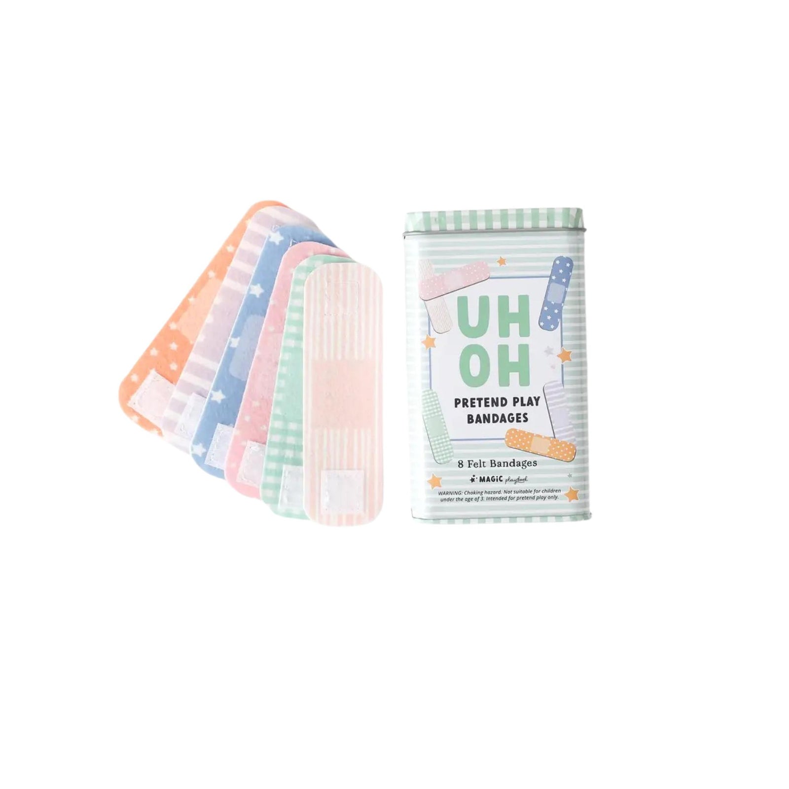 Pretend Play Felt Bandages & Bandaid Tin Kit