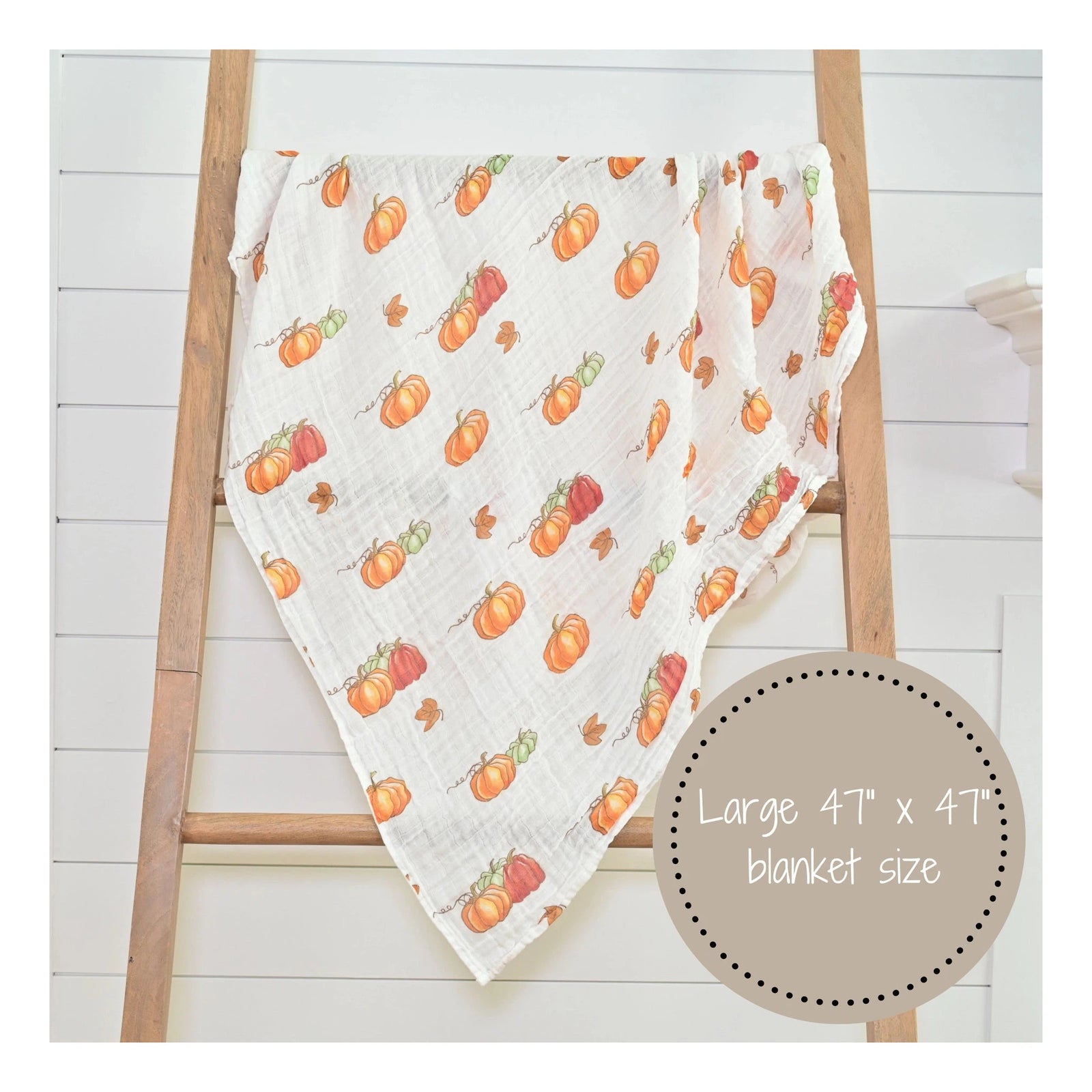 Pumkin'pie Muslin Swaddle Blanket