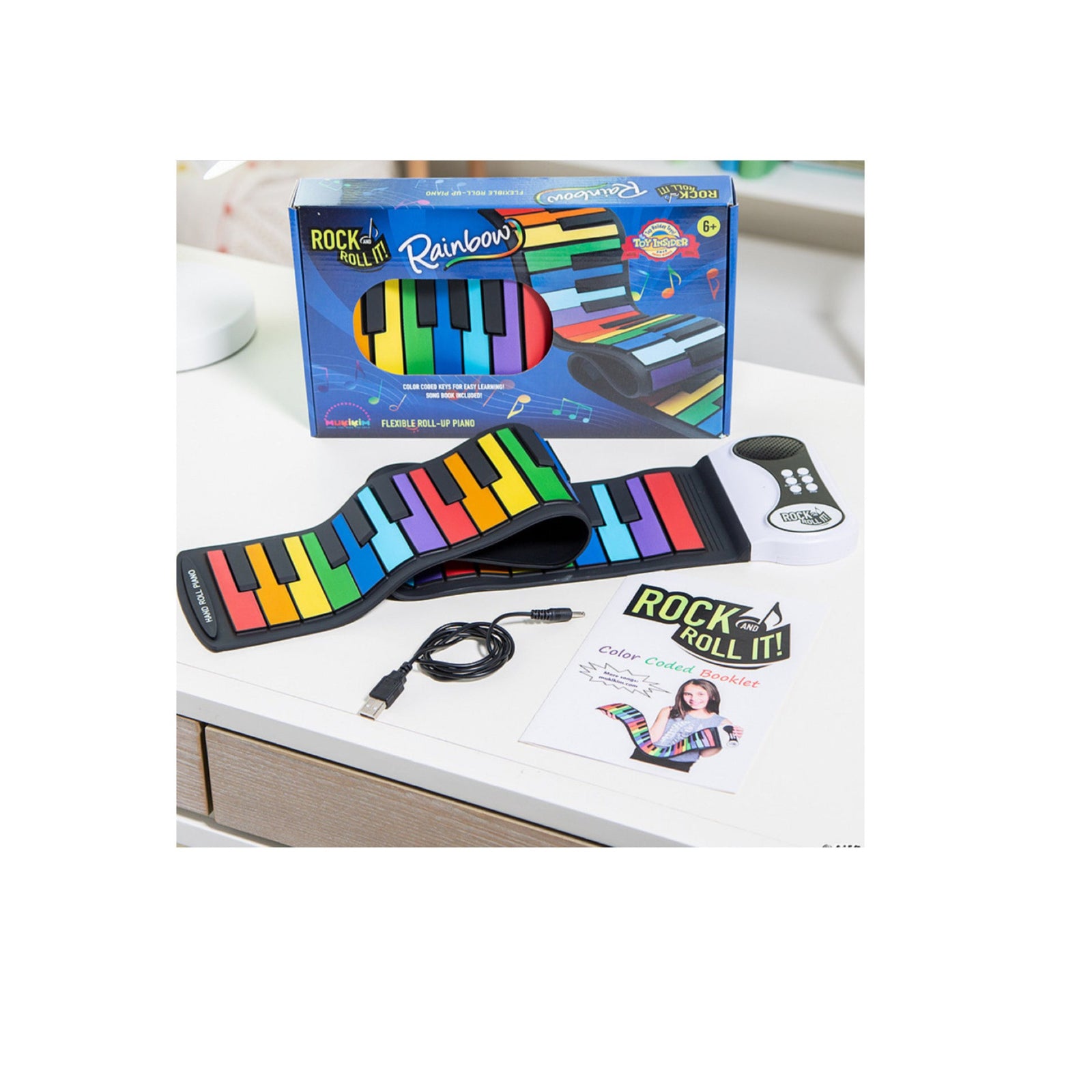 Rock And Roll It Rainbow Piano Keyboard