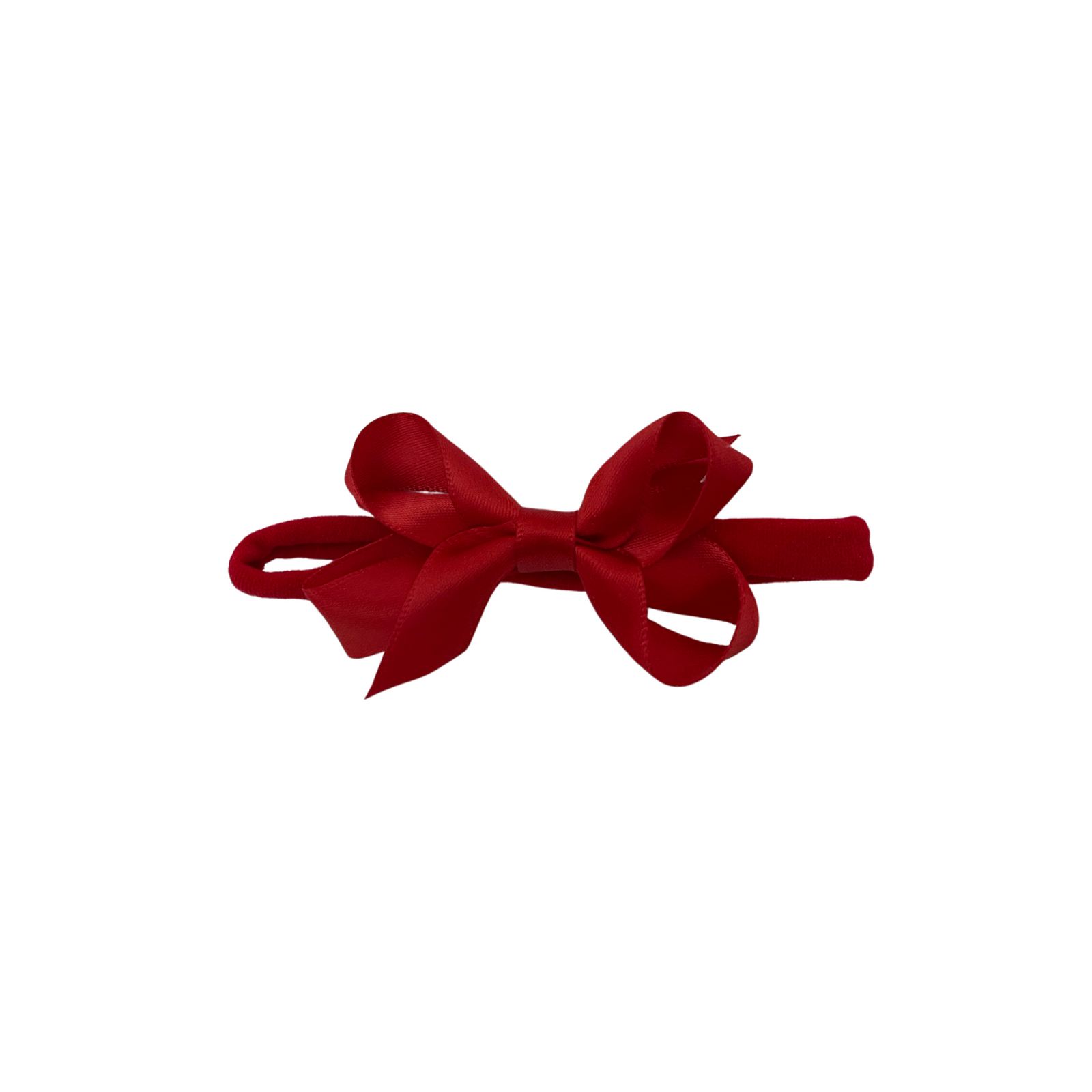 Satin Bow Nylon Headband