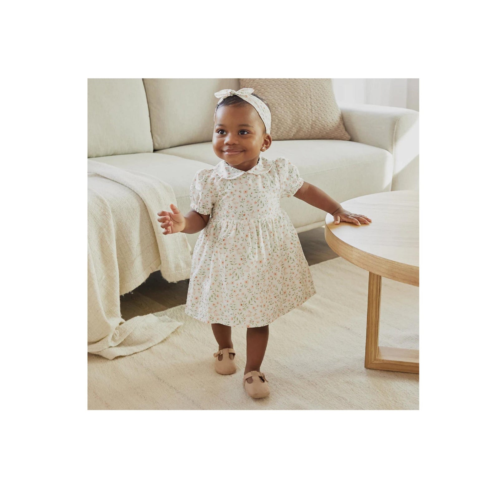 Spring Bunnies Poplin Dress Set - 3-piece