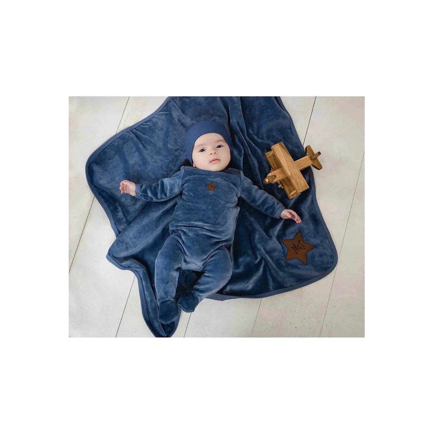 Starring Collection Blue Footie & Hat