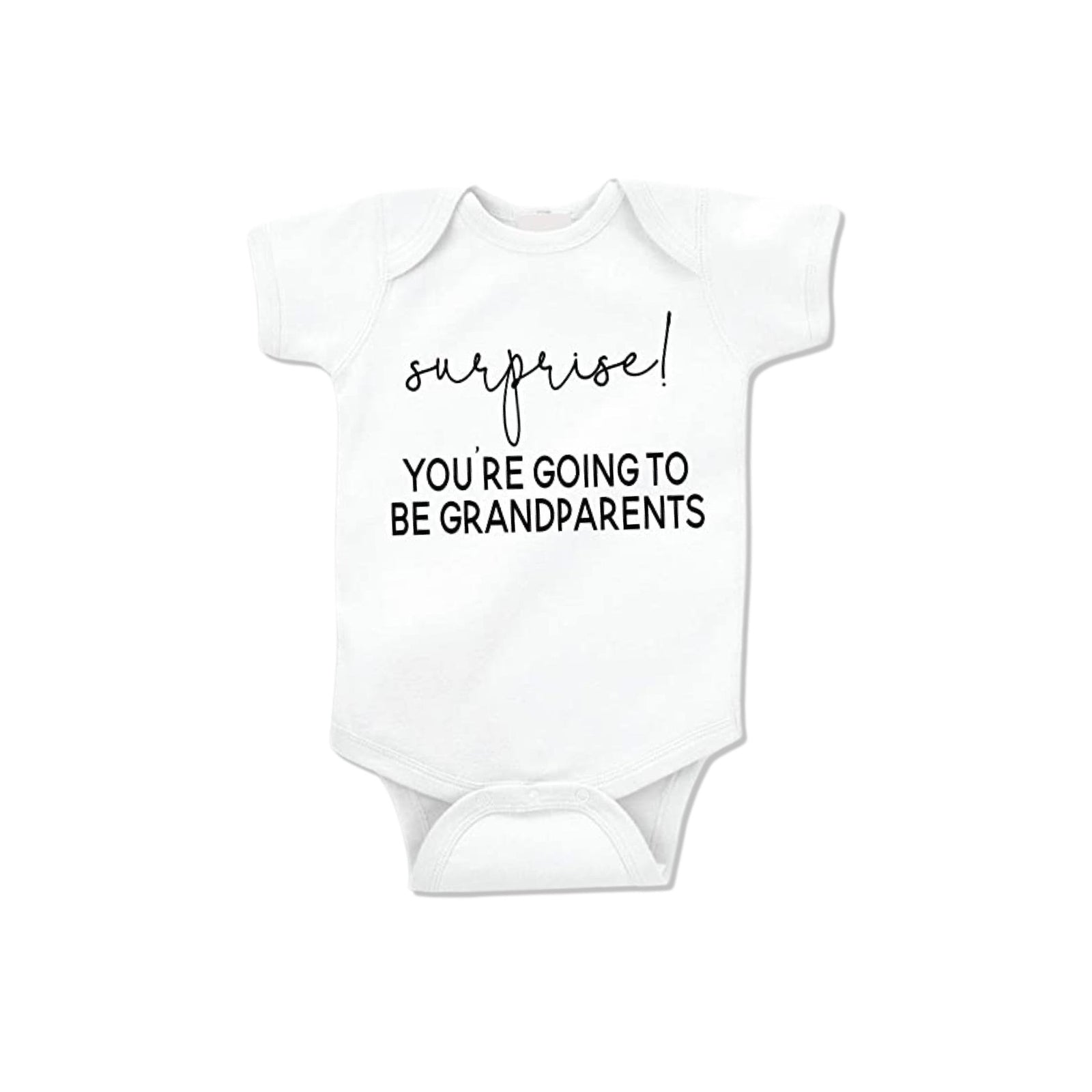 Surprise! Your Going To Be Grandparents Announcement Onesie