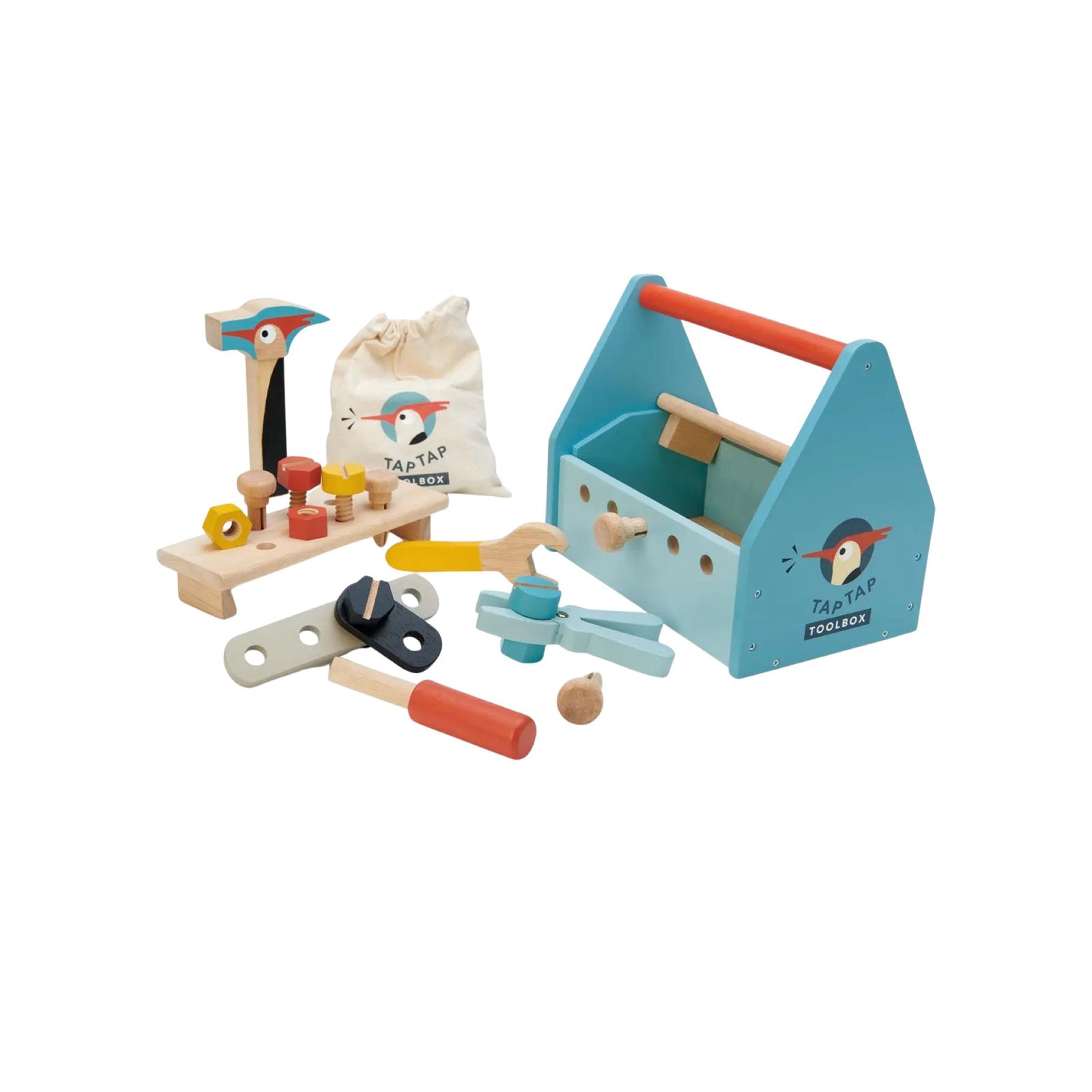 Wooden Tap Tap Toolbox Playset