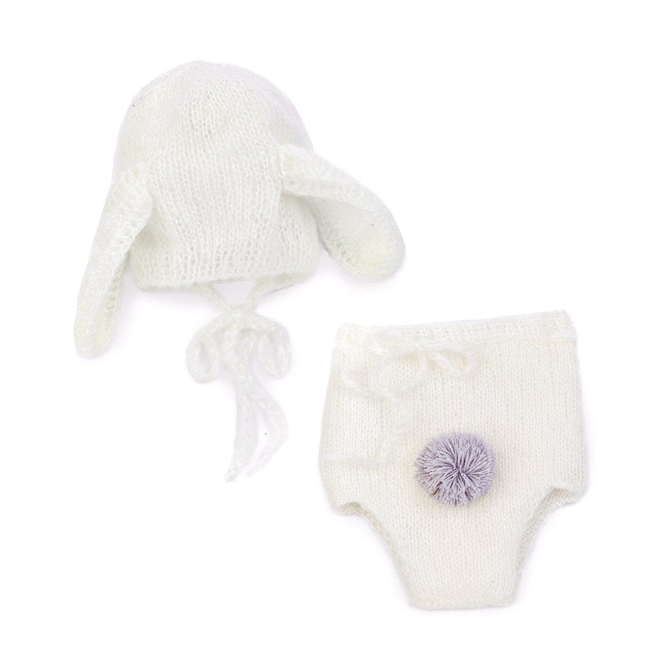 Bunnies by the Bay Knit Bunny Rabbit Hat Diaper Cover Newborn Photos Tadpoles & Tiddlers Cleveland Bath Akron Ohio
