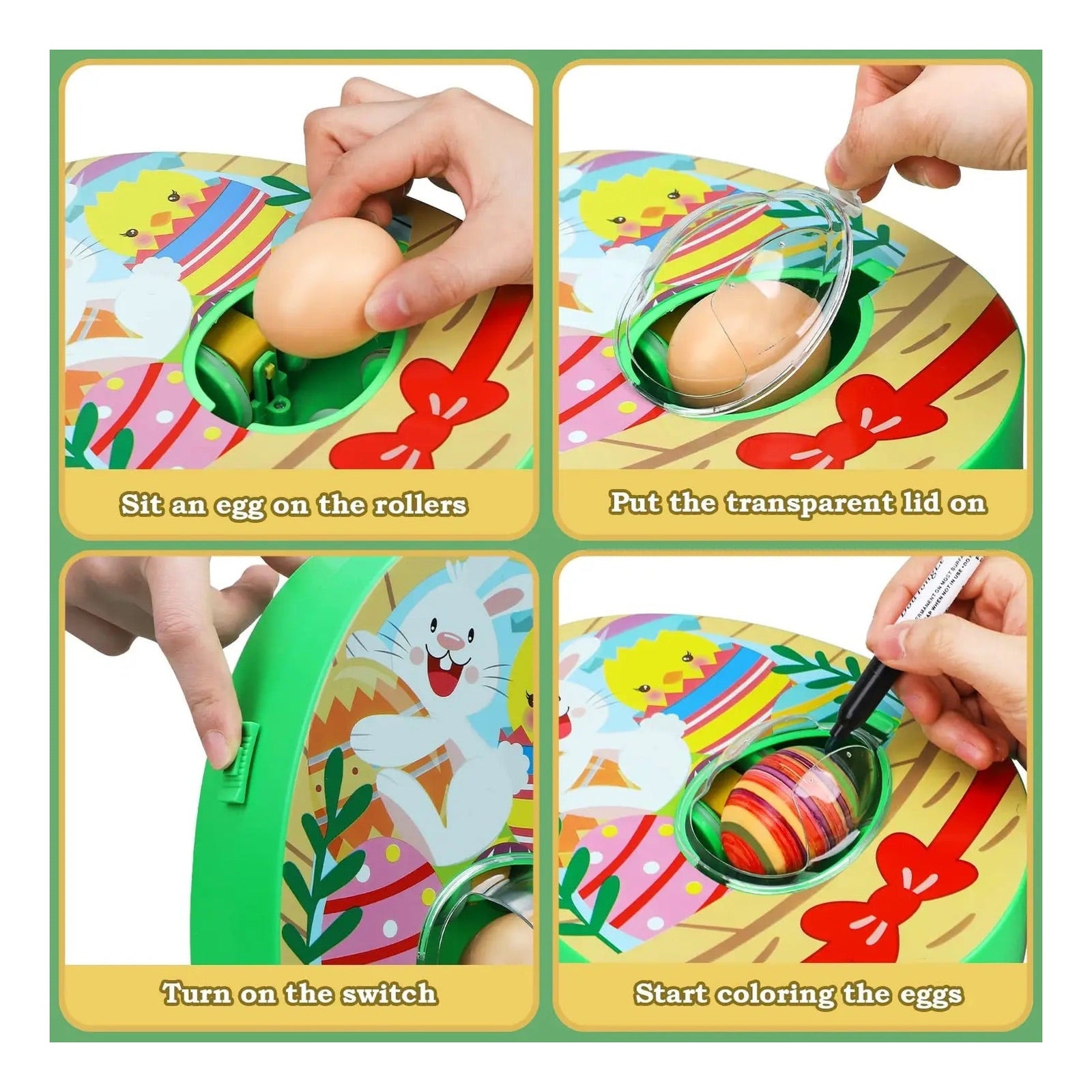 15 Pc Easter Egg Decorating Kit