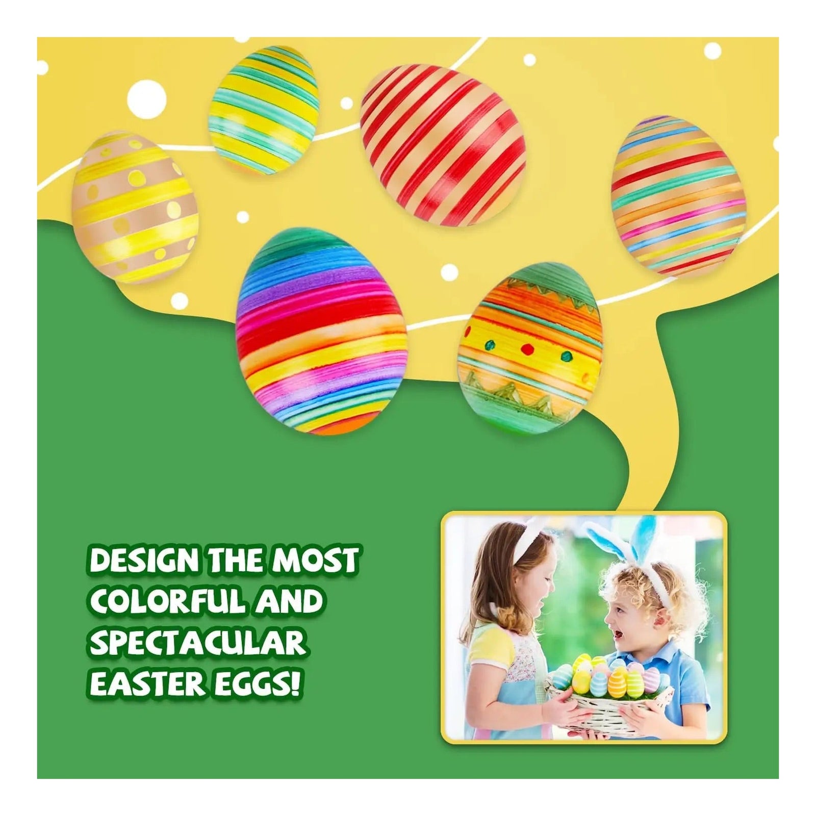 15 Pc Easter Egg Decorating Kit