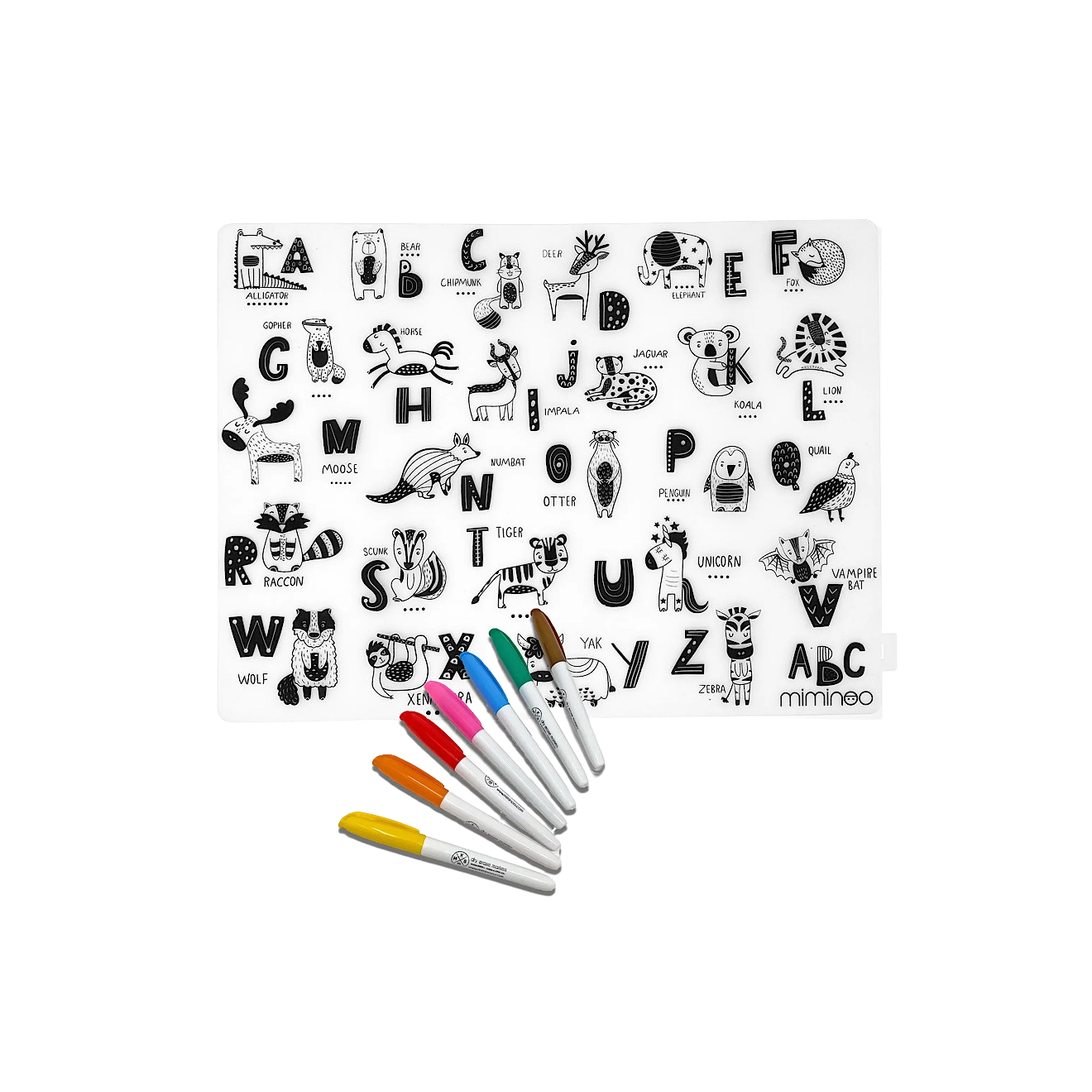 Silicone Reusable Kids Coloring Tablemats