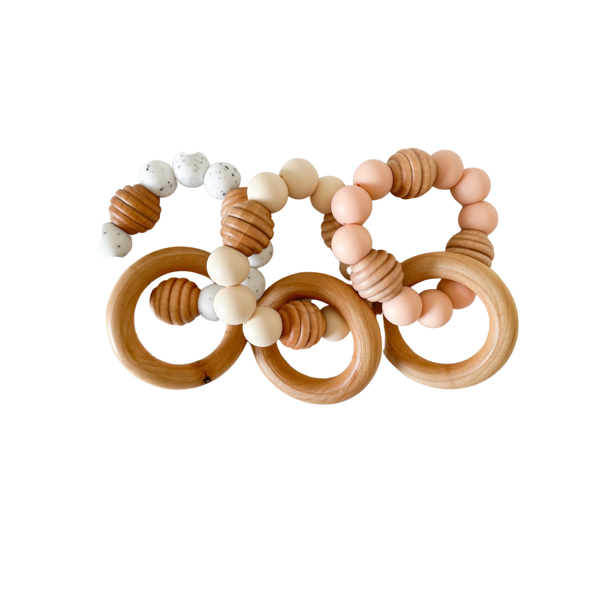Silicone &amp; Wood Baby Teether