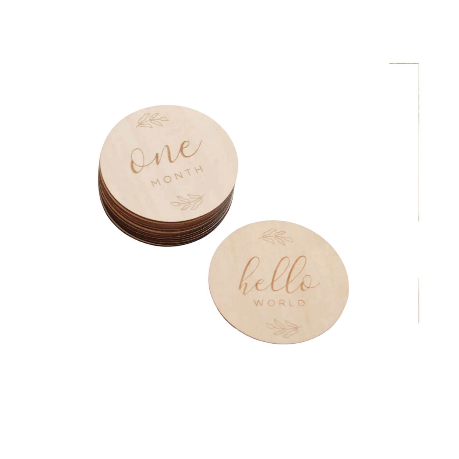 Baby Wooden Monthly Milestone Cards