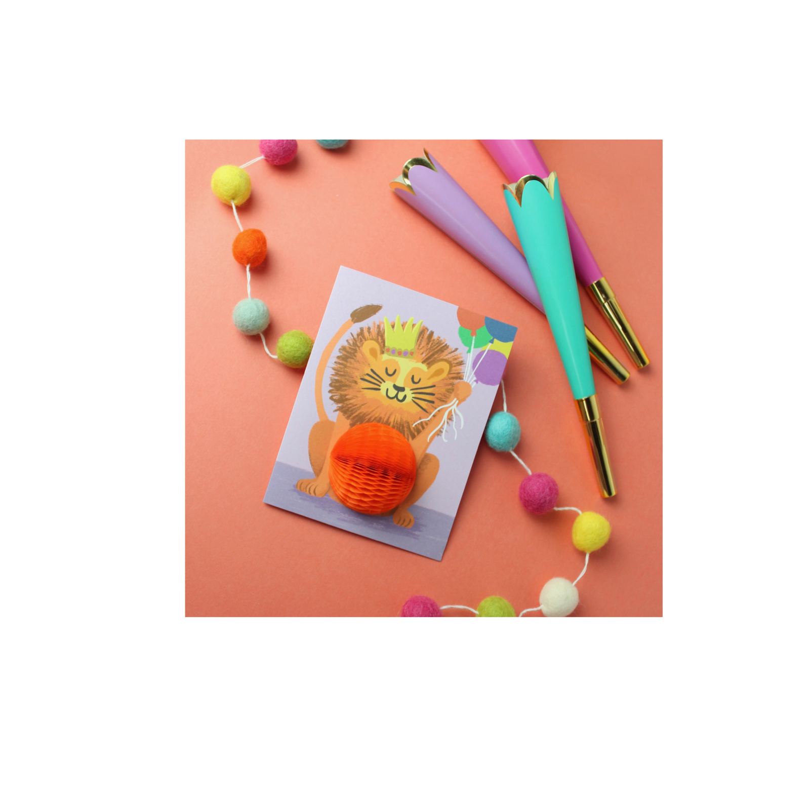 Birthday Lion Pop-up Card