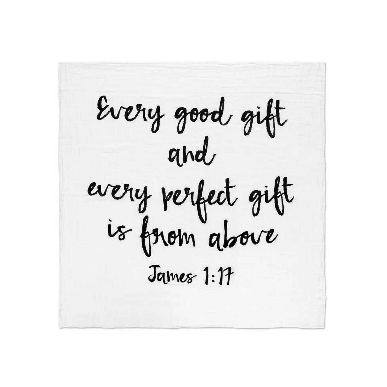 Black + White Organic Cotton Muslin Swaddles