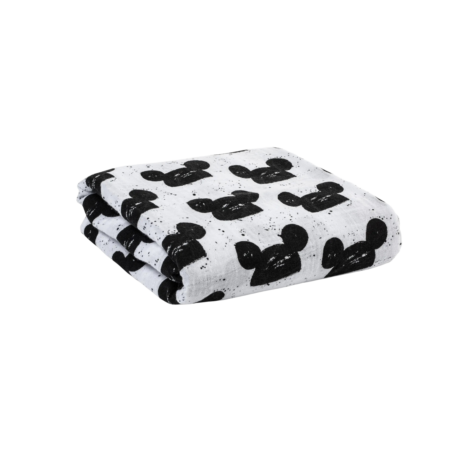 Black + White Organic Cotton Muslin Swaddles