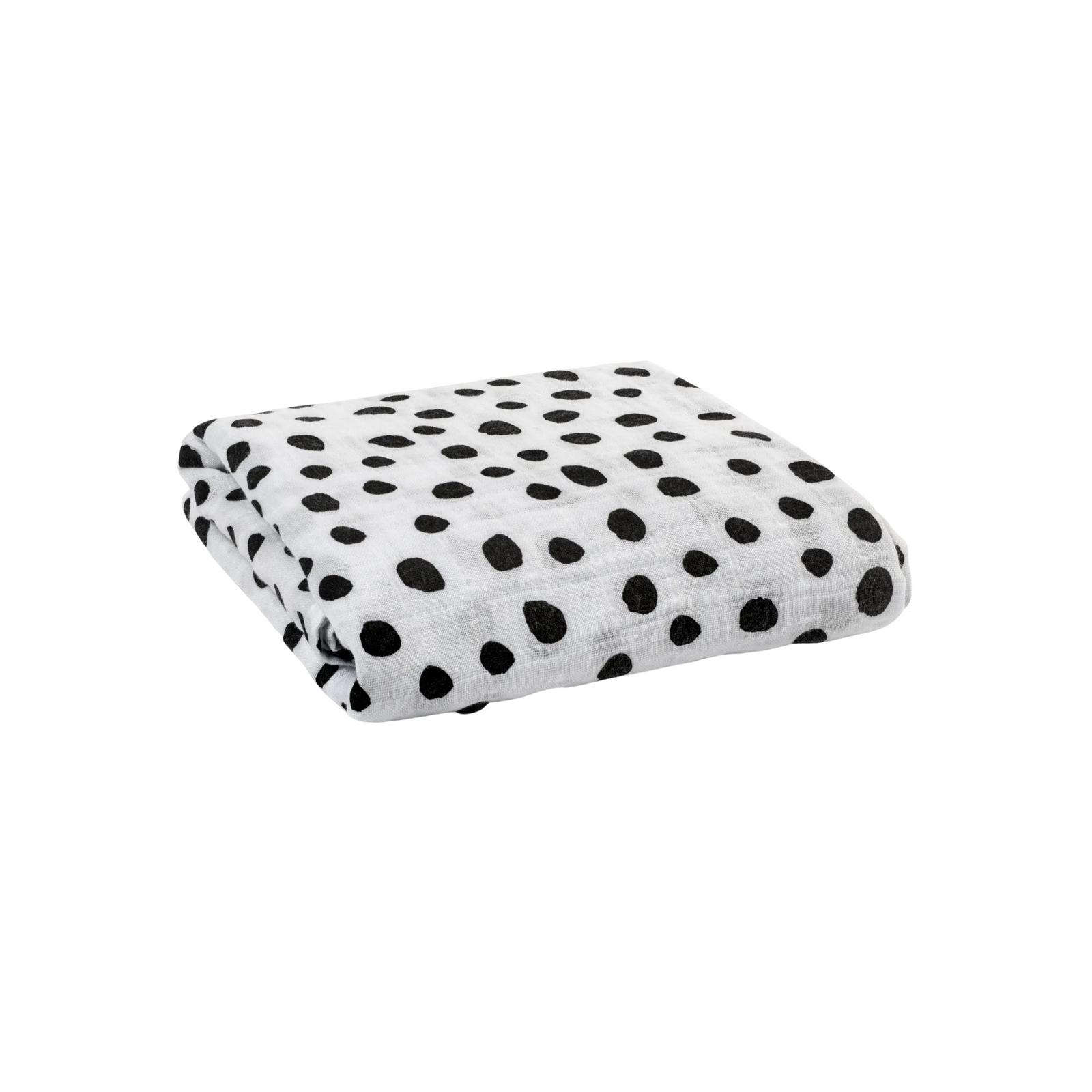 Black + White Organic Cotton Muslin Swaddles