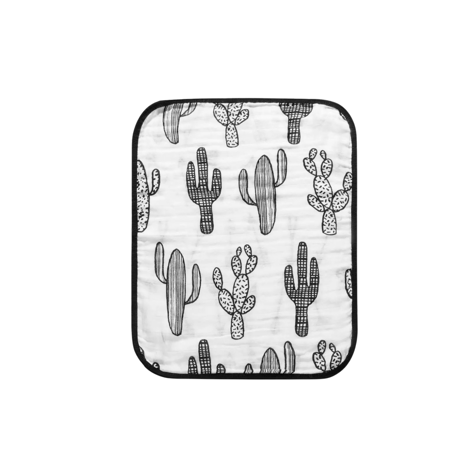 Black & White Reversible Organic Burp Cloths