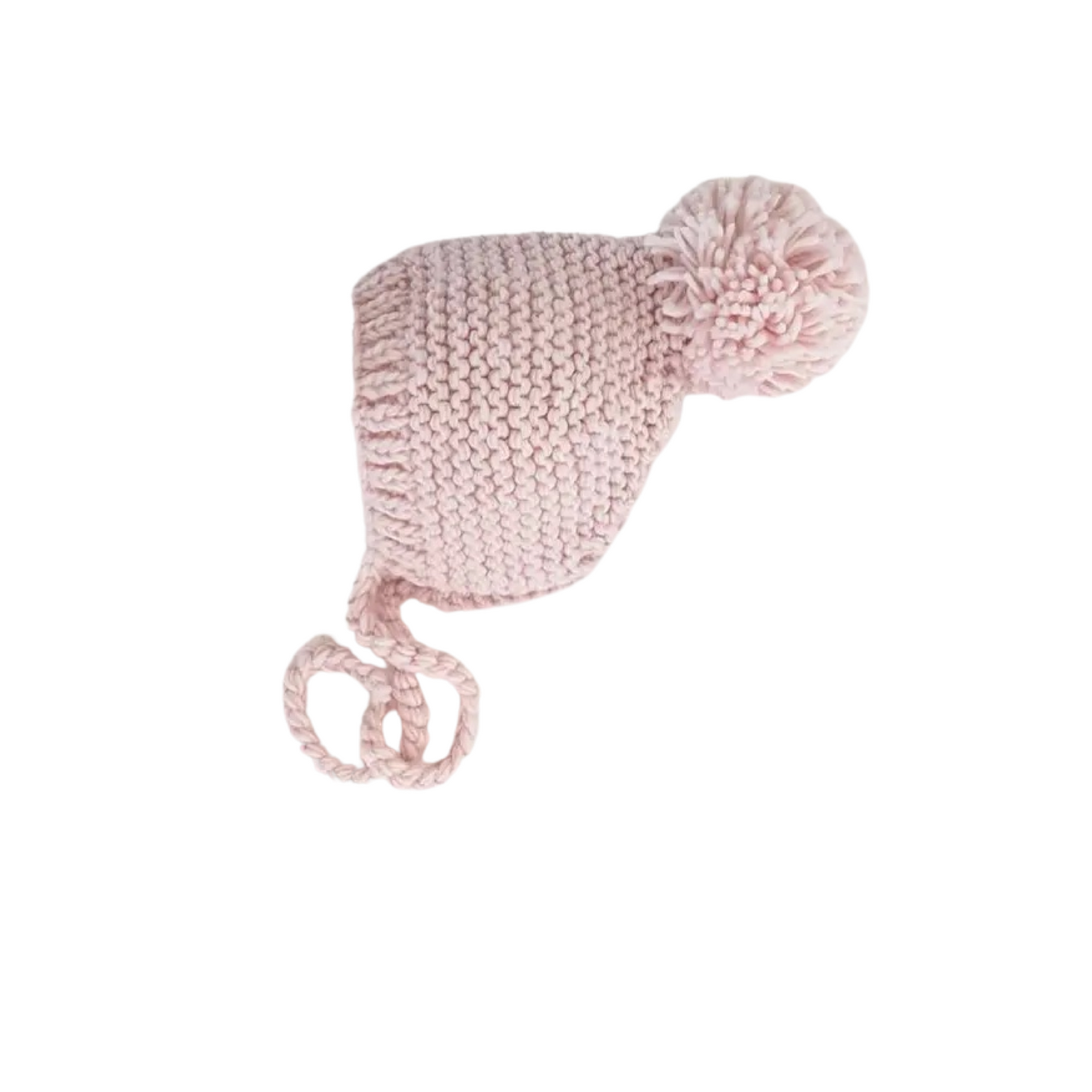 Blush Garter Stitch Bonnet