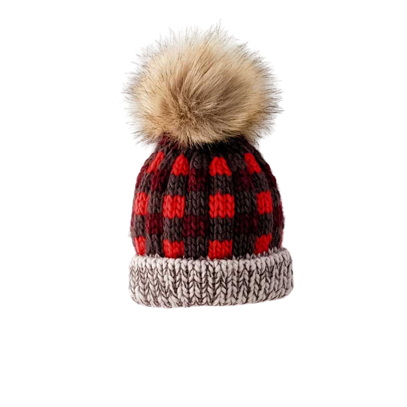 Buffalo Check Pom Beanie Hats
