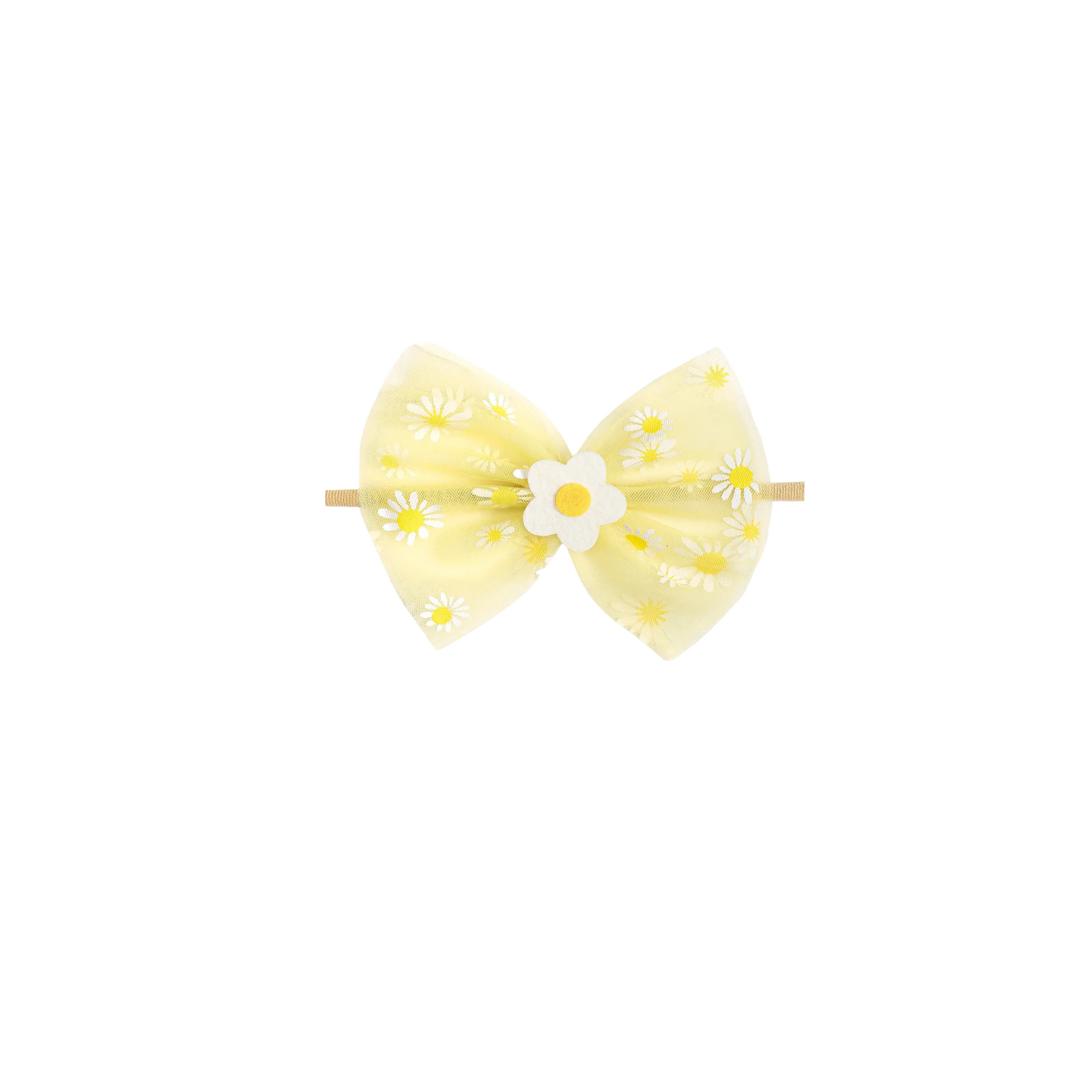 Daisy Bow Baby Headband